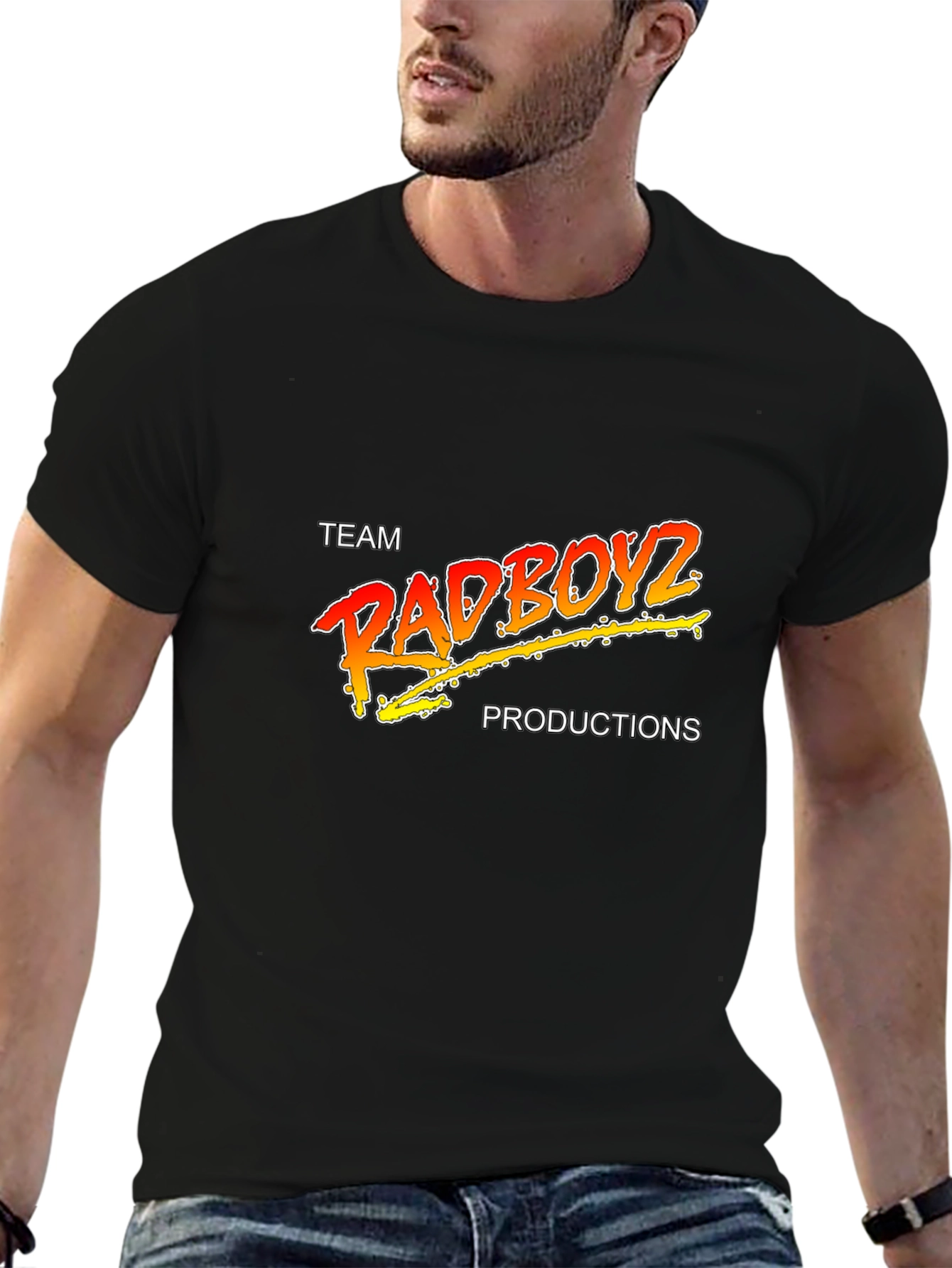 Black Team Radboyz Productions Black T-Shirt view 6