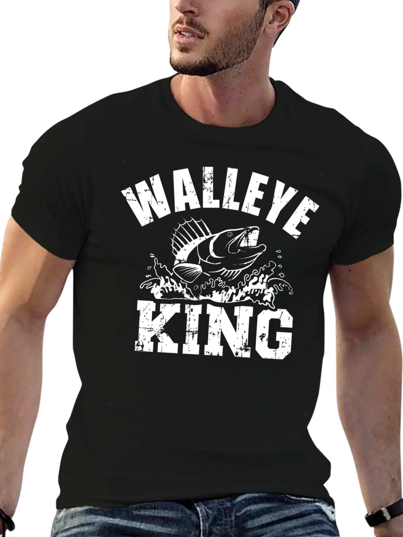 Walleye King Graphic T-Shirt - Fishing Apparel - 6