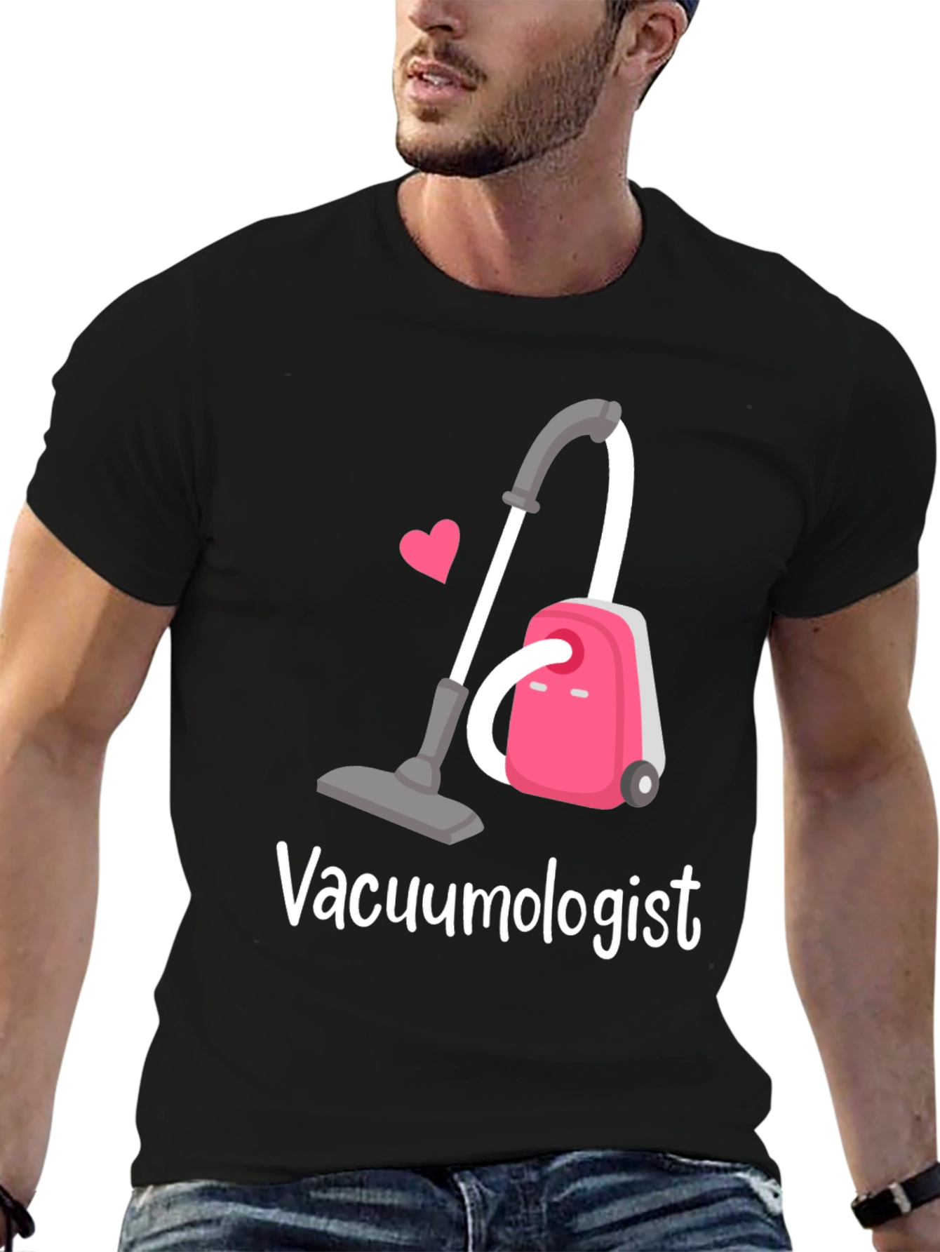 Black Vacuumologist T-Shirt - Cleaning Humor Tee view 6