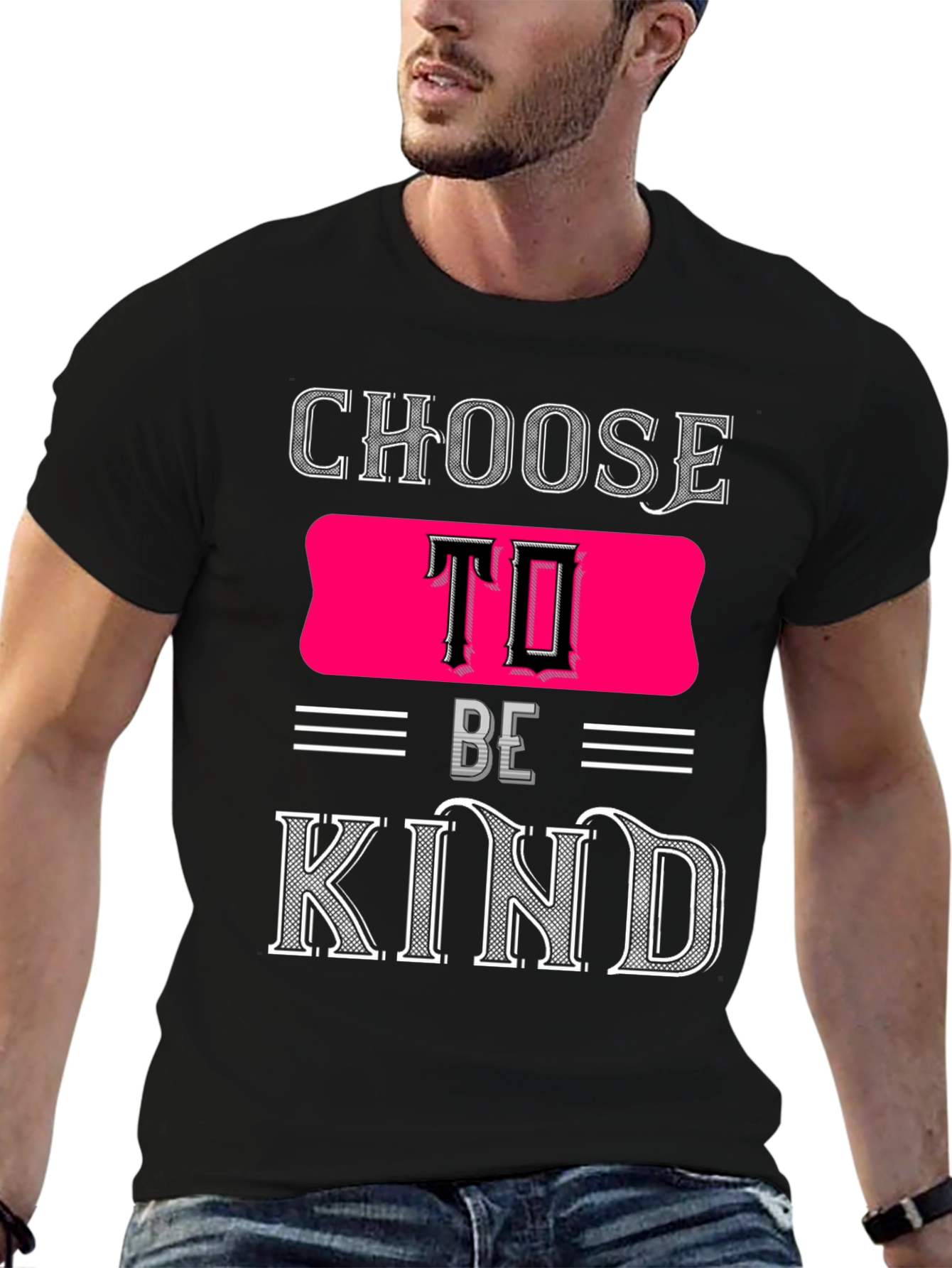 Black Choose to Be Kind Graphic T-Shirt view 6