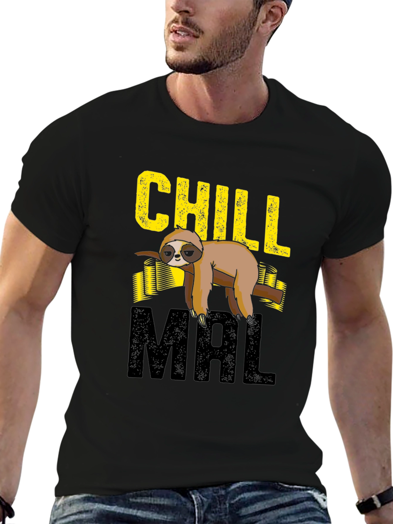 Chill Mal Sloth Graphic T-Shirt - 6
