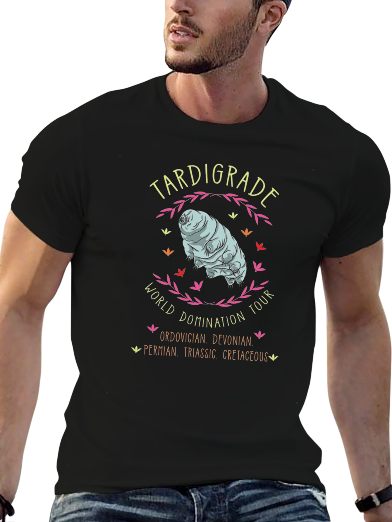Black Tardigrade World Domination Tour Black T-Shirt view 6