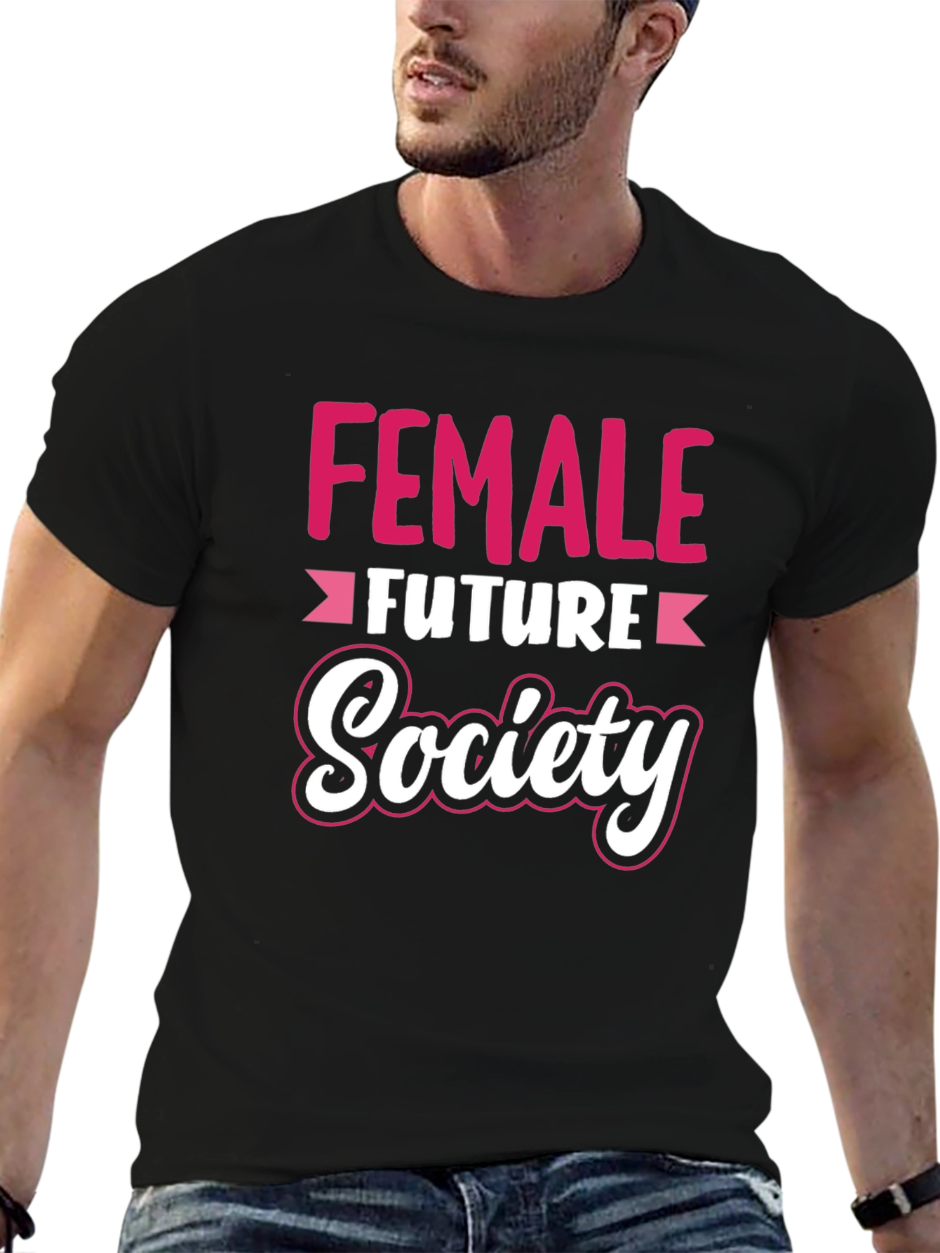 Black Female Future Society Graphic Tee view 6