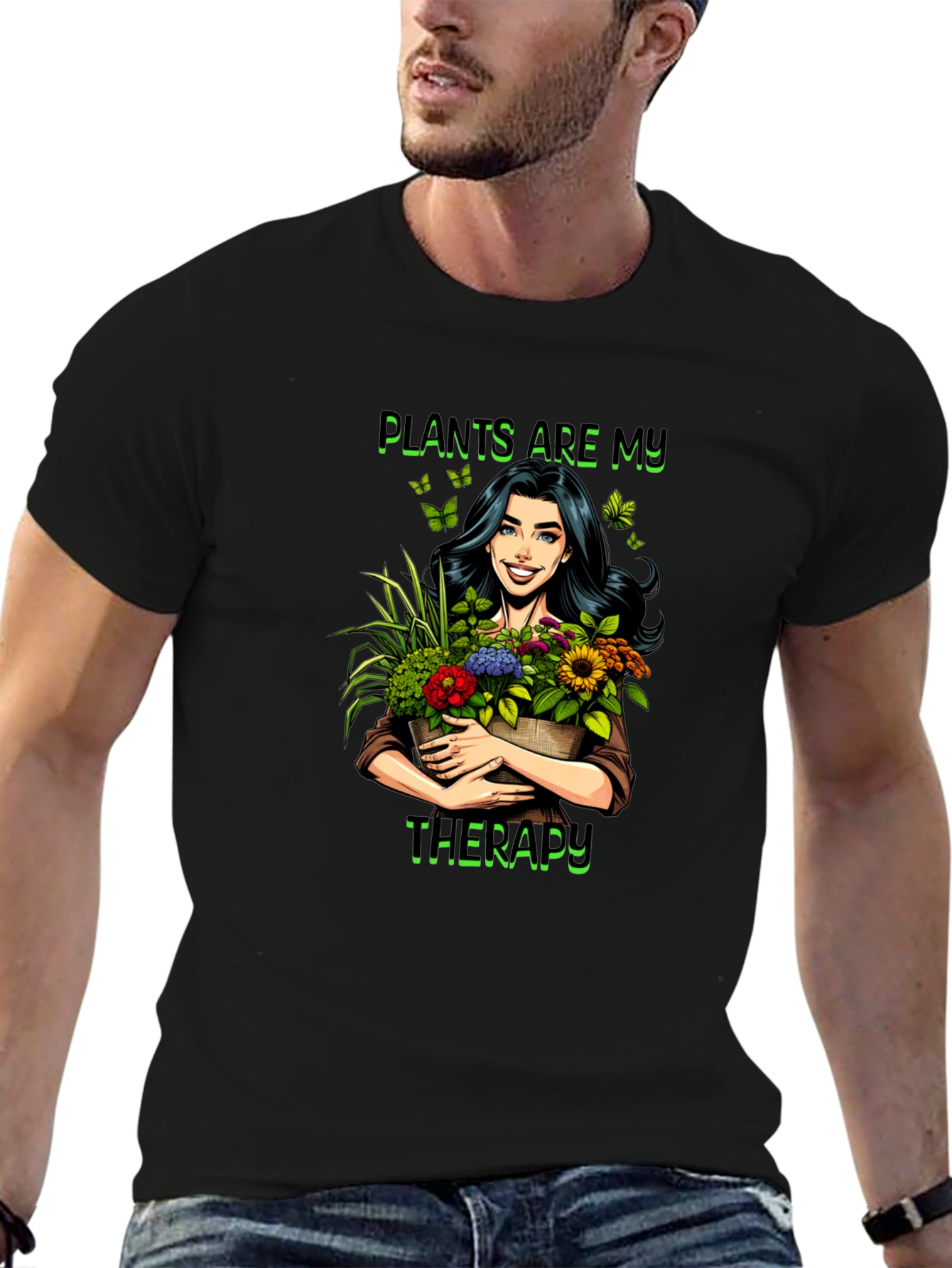 Plants Are My Therapy T-Shirt - 6