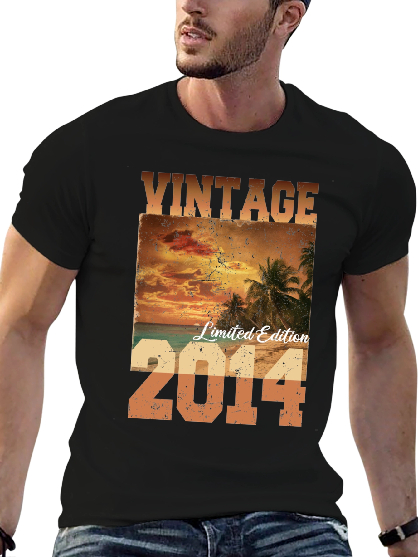 Black Vintage Limited Edition 2014 Graphic Tee view 6