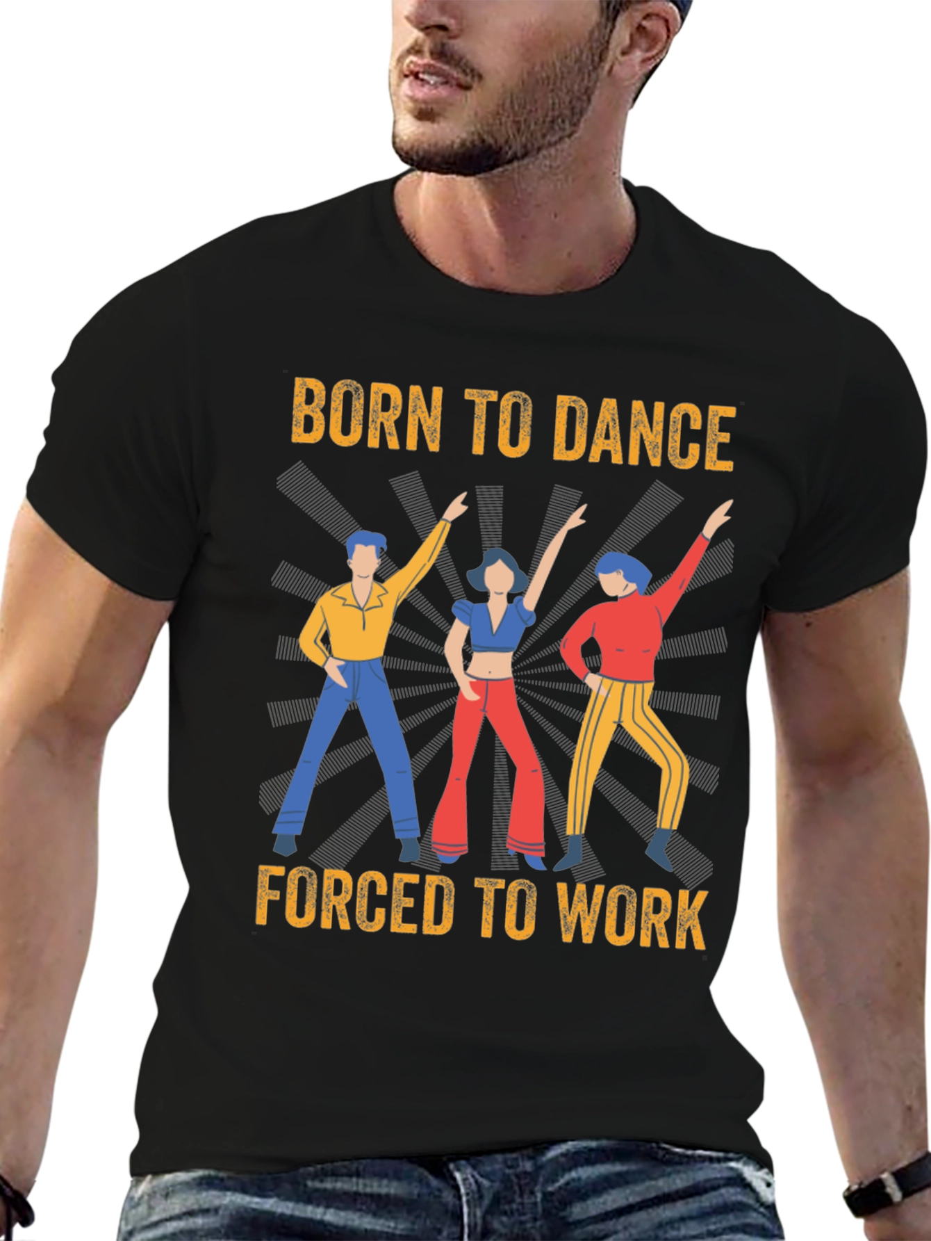Black Born To Dance T-Shirt view 6