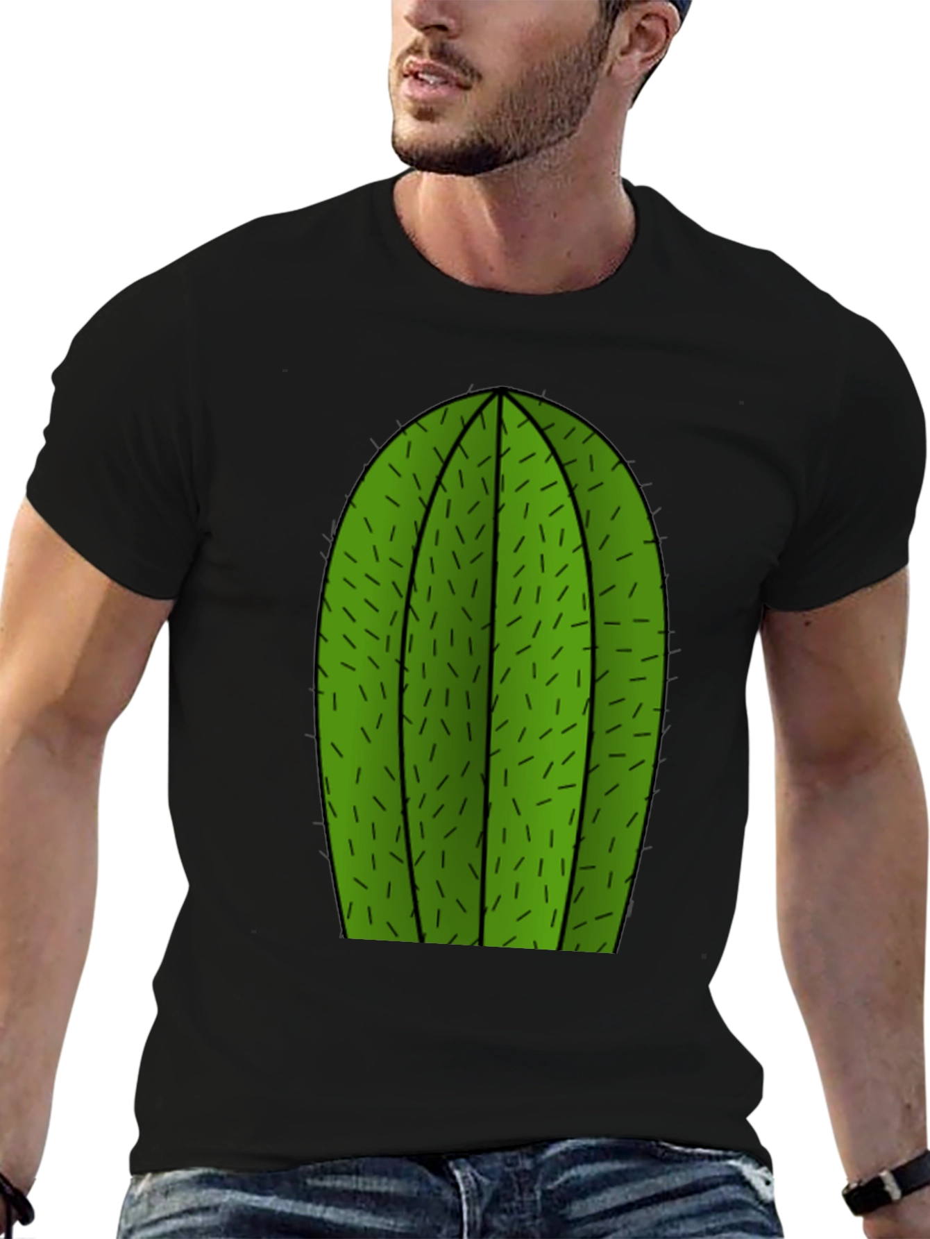 Black Cactus Graphic T-Shirt - Trendy and Unique view 6