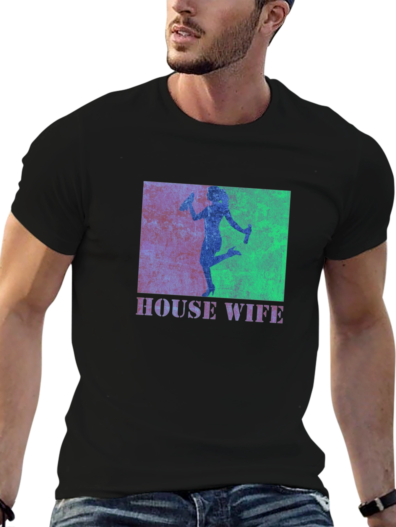 Black Housewife Graphic Tee - Clean Humor view 6
