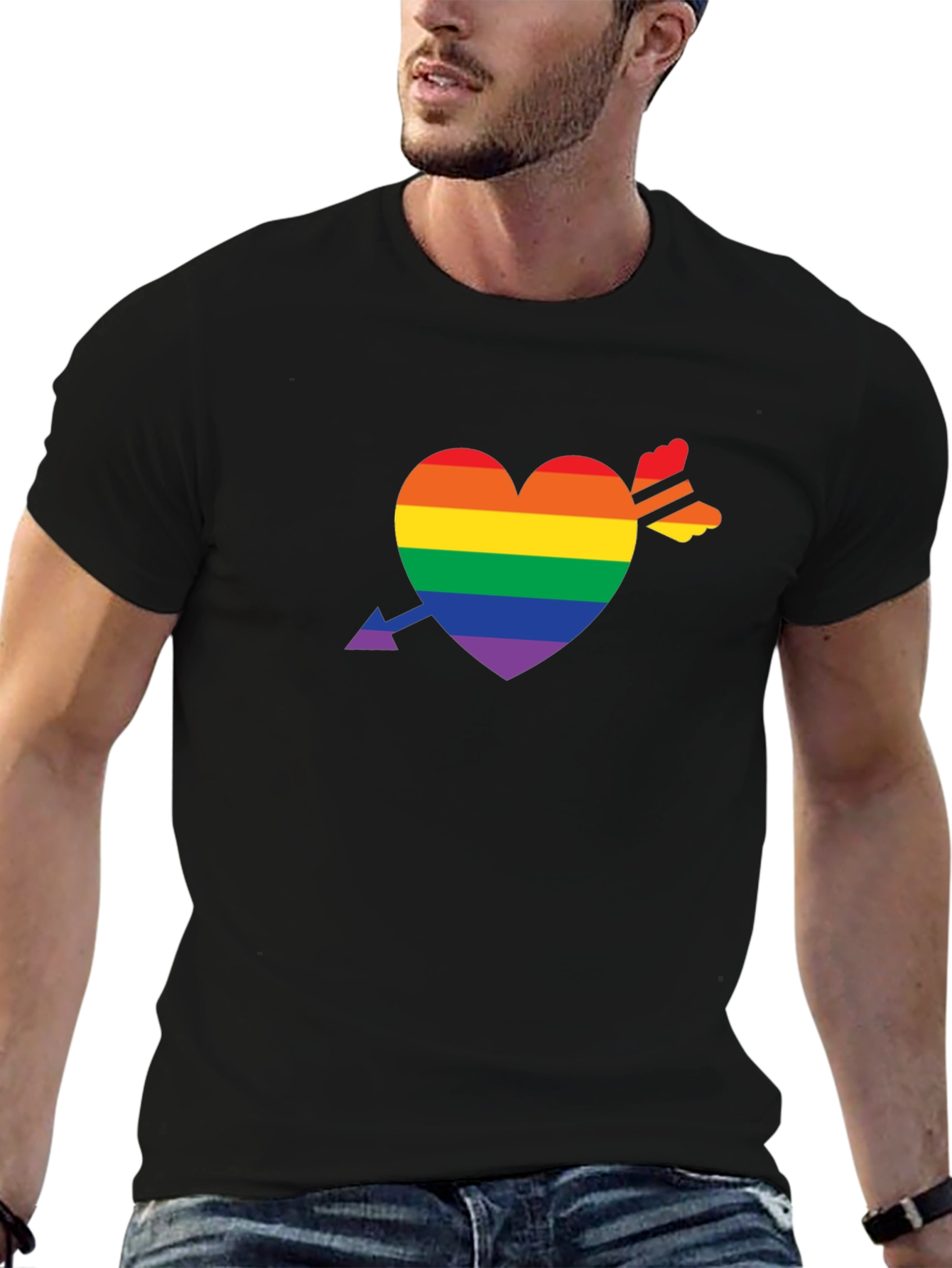 Black Pride Heart Arrow Tee - Love Wins! view 6