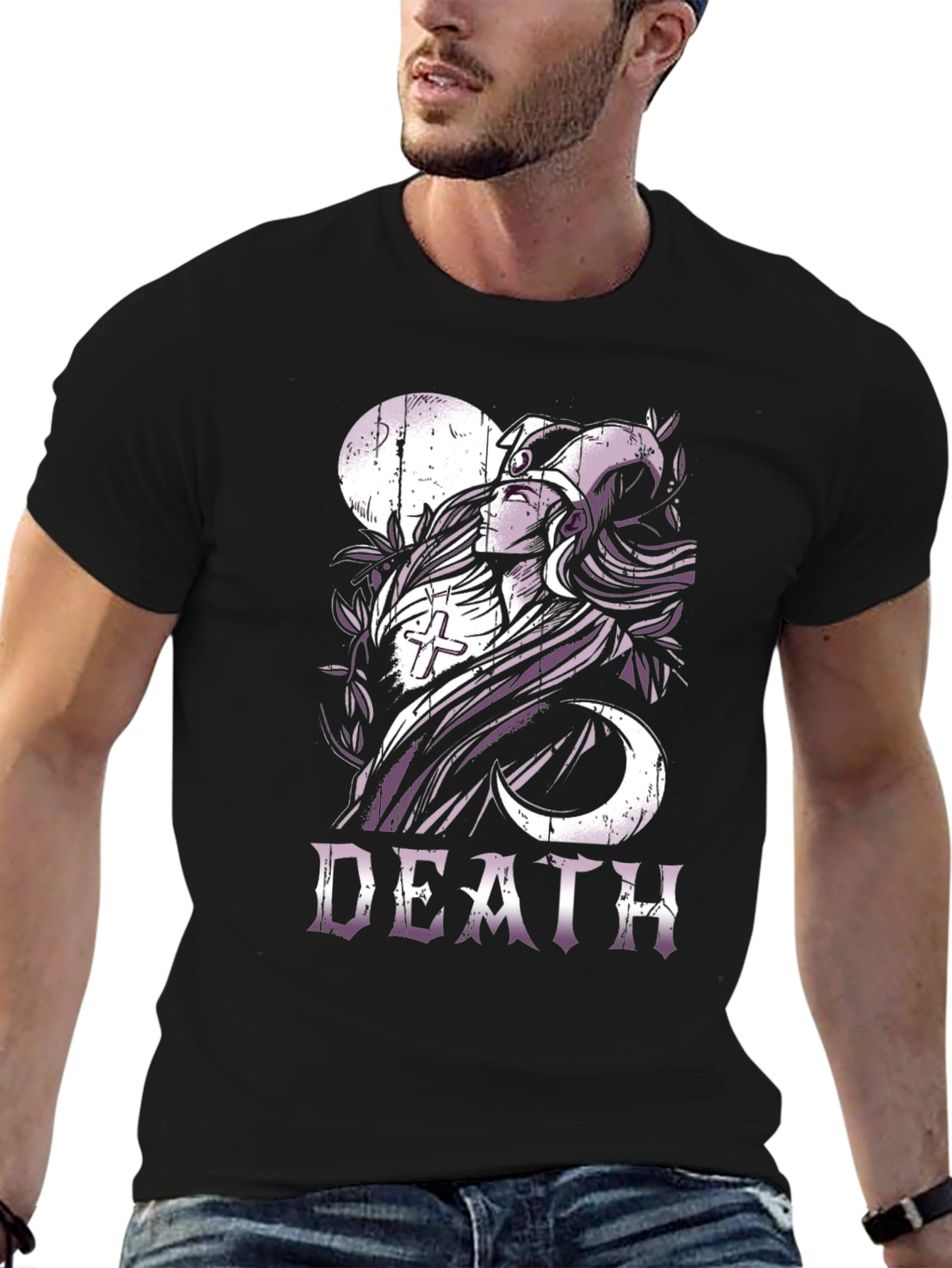 Black Death T-Shirt - Gothic Graphic Tee view 6