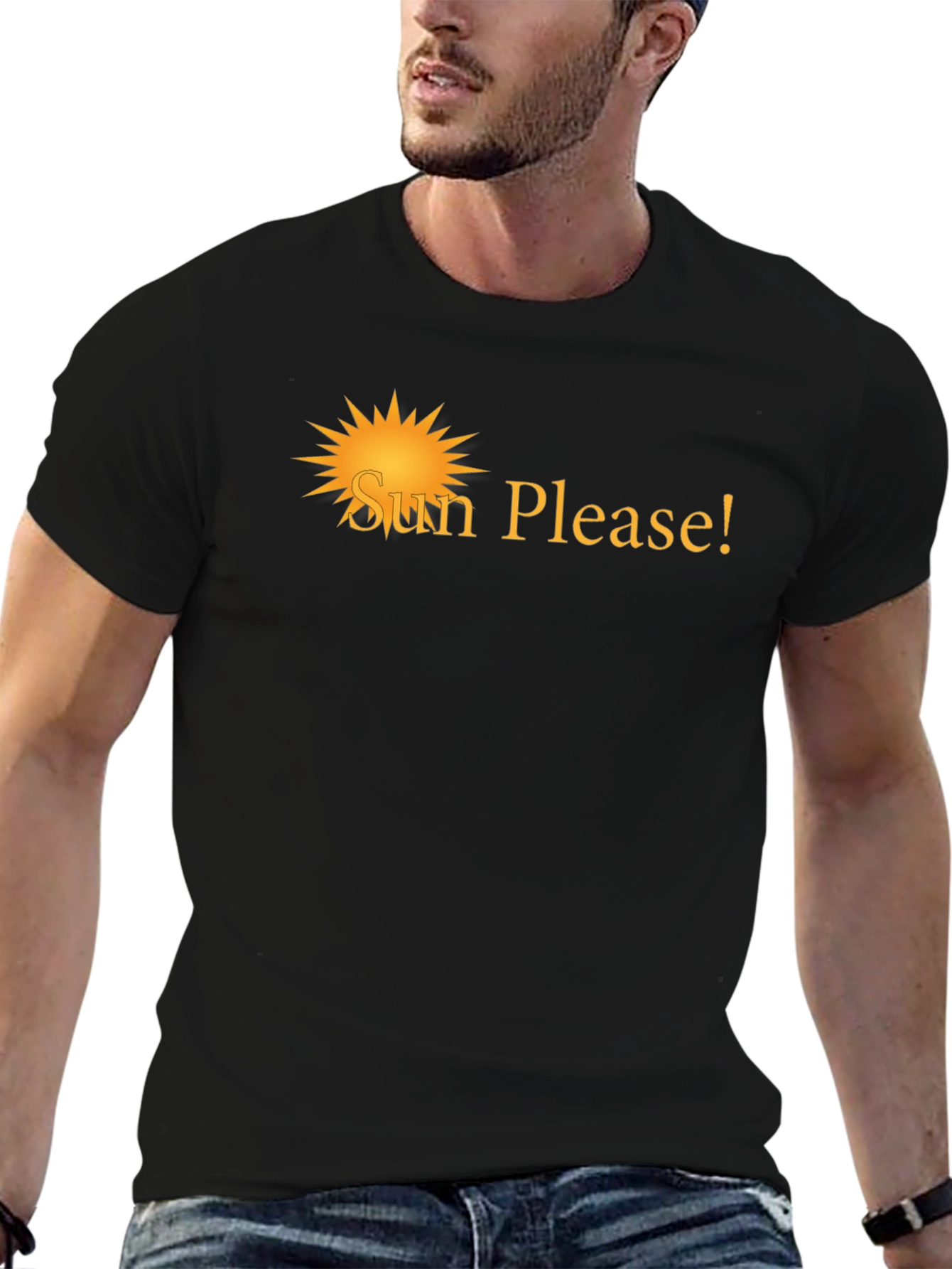 Black Sun Please! Graphic Tee - Soft & Stylish view 6