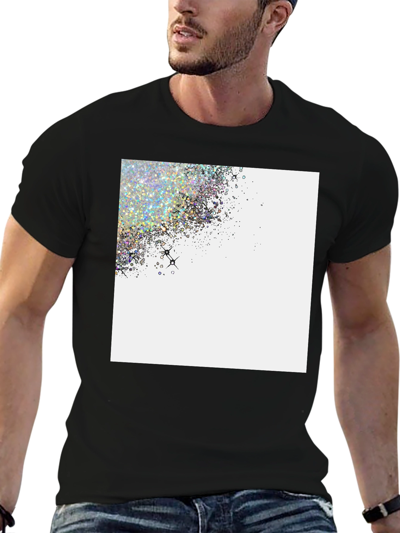 Sparkling Glitter Design Tee - 6