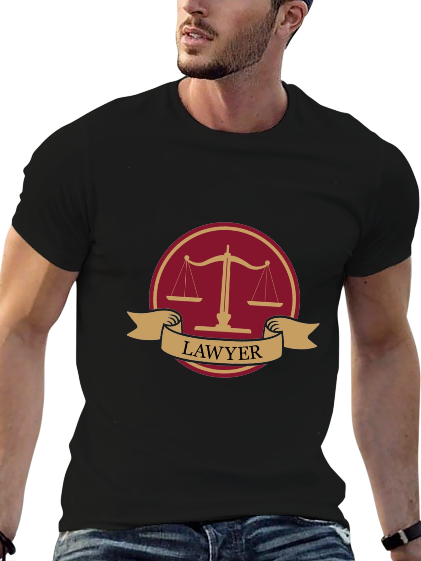 Lawyer Scales of Justice T-Shirt - Attorney Gift - 6