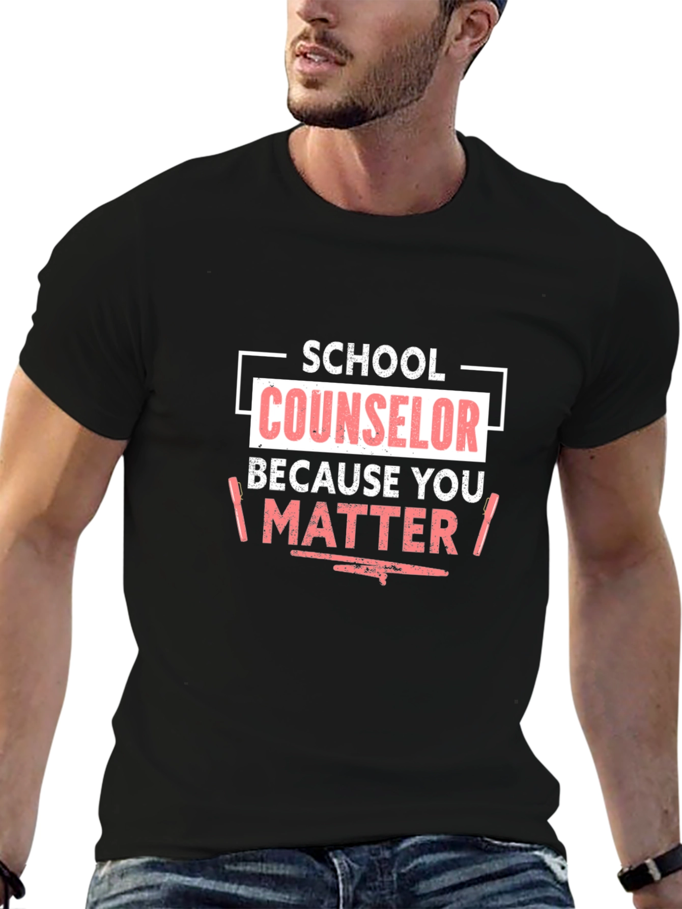 School Counselor T-Shirt - Because You Matter - 6