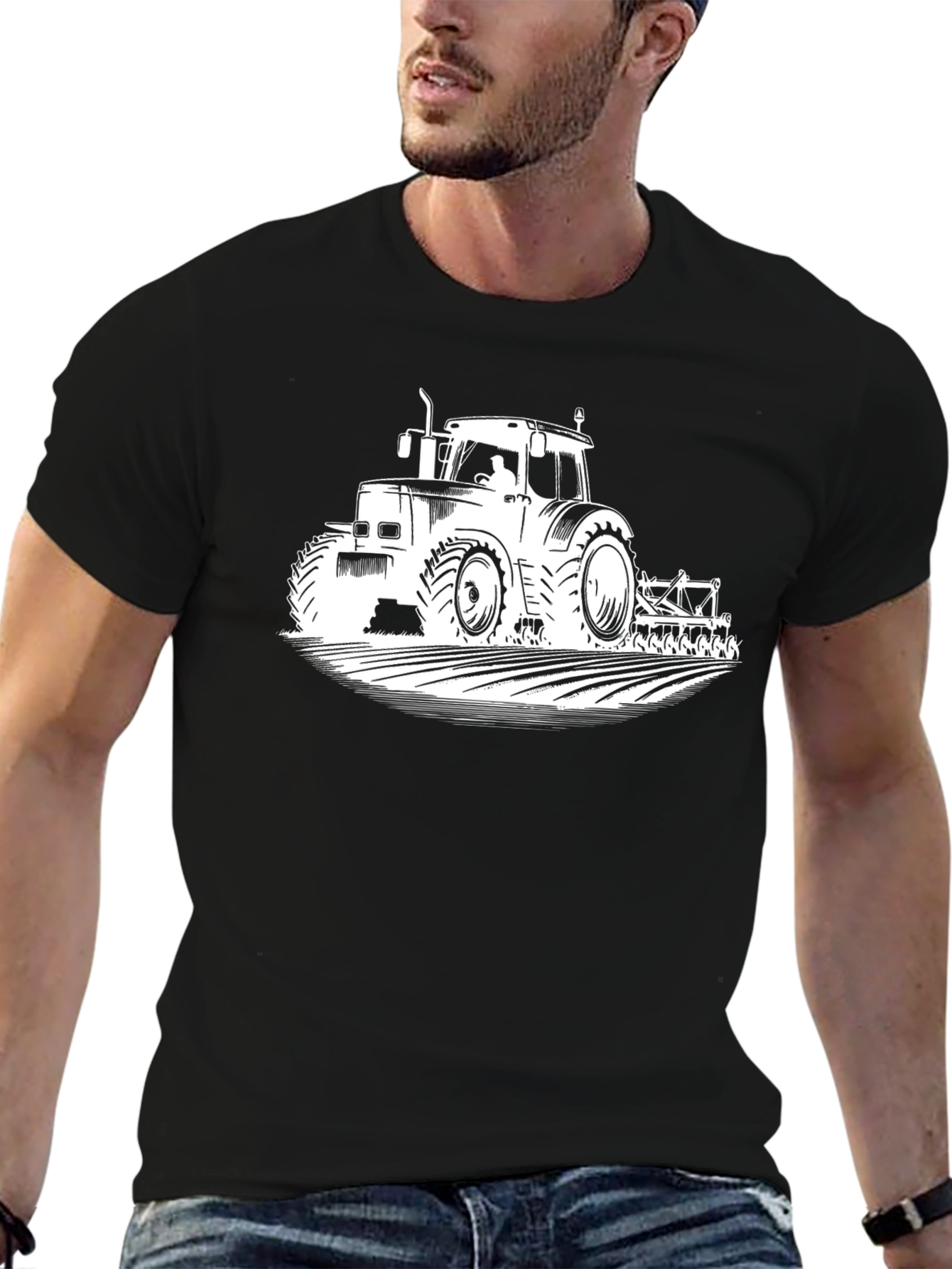 Black Tractor Graphic Tee - Farm Life Apparel view 6