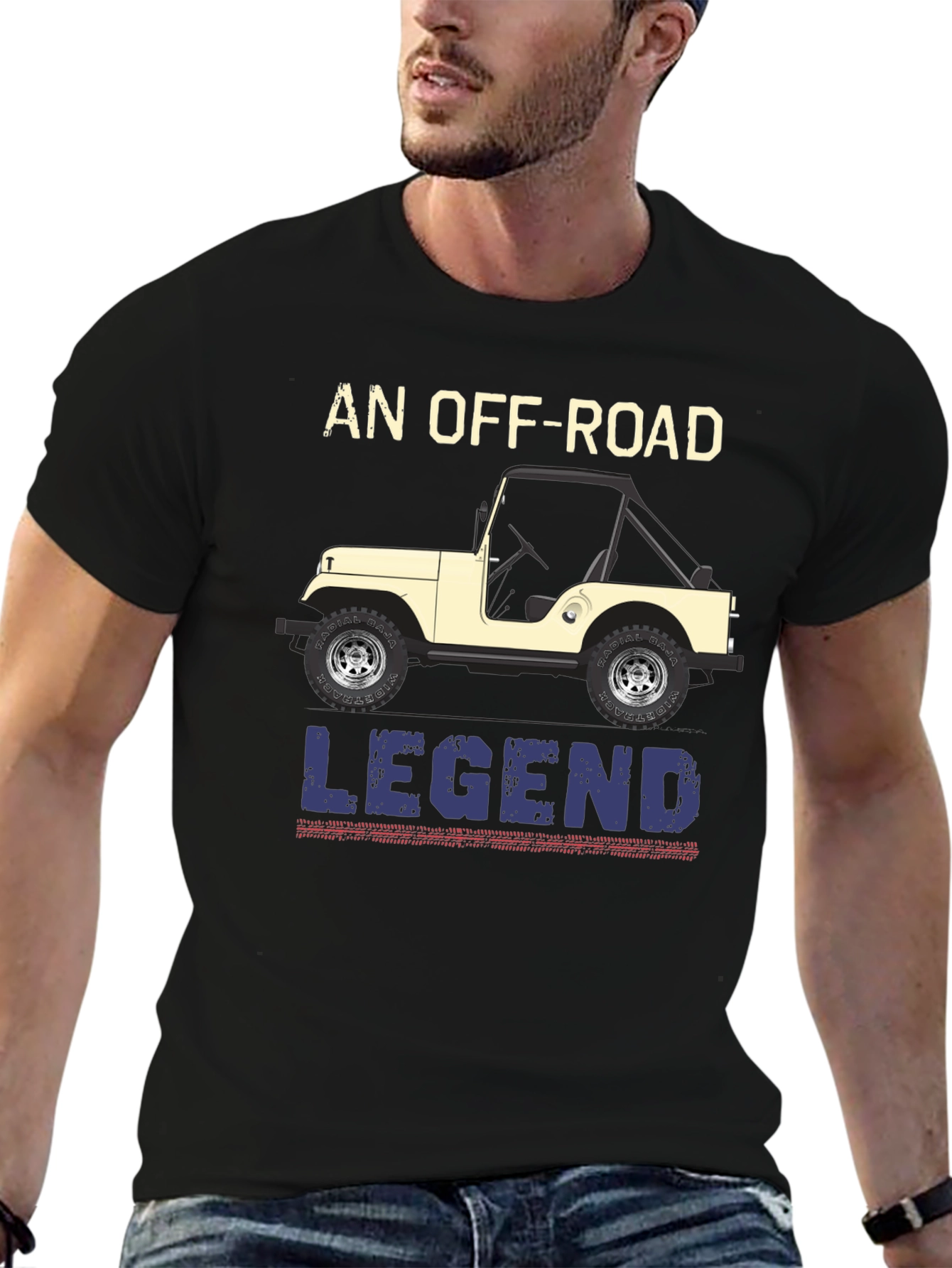 Black Off-Road Legend Graphic Tee view 6