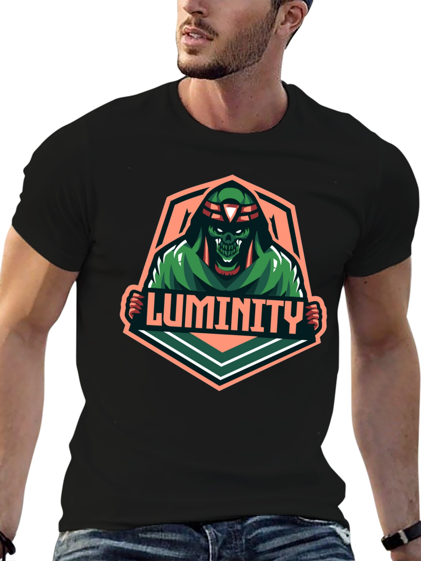 Black Luminiity Graphic T-Shirt - Black view 6