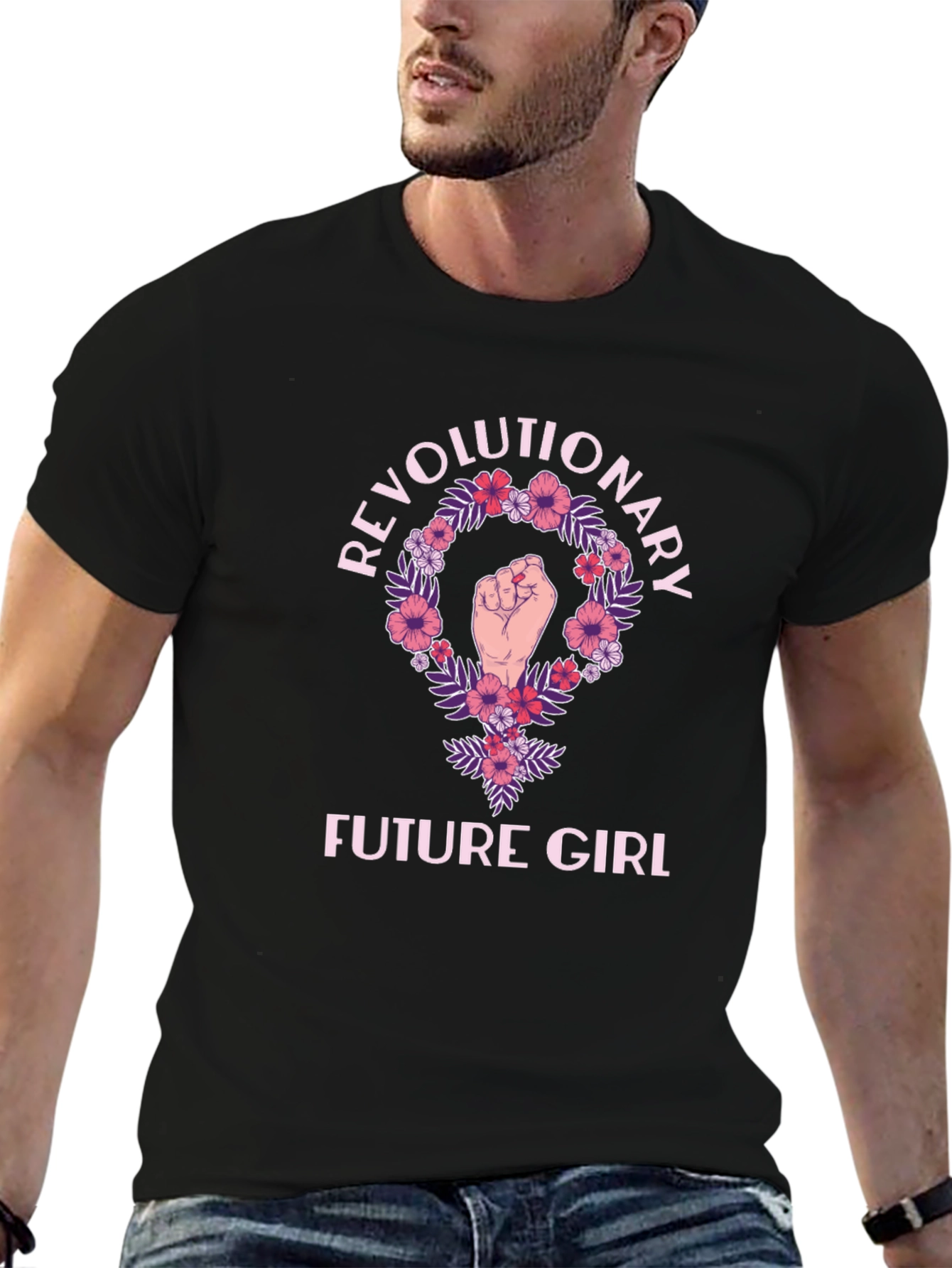Black Revolutionary Future Girl Graphic Tee view 6