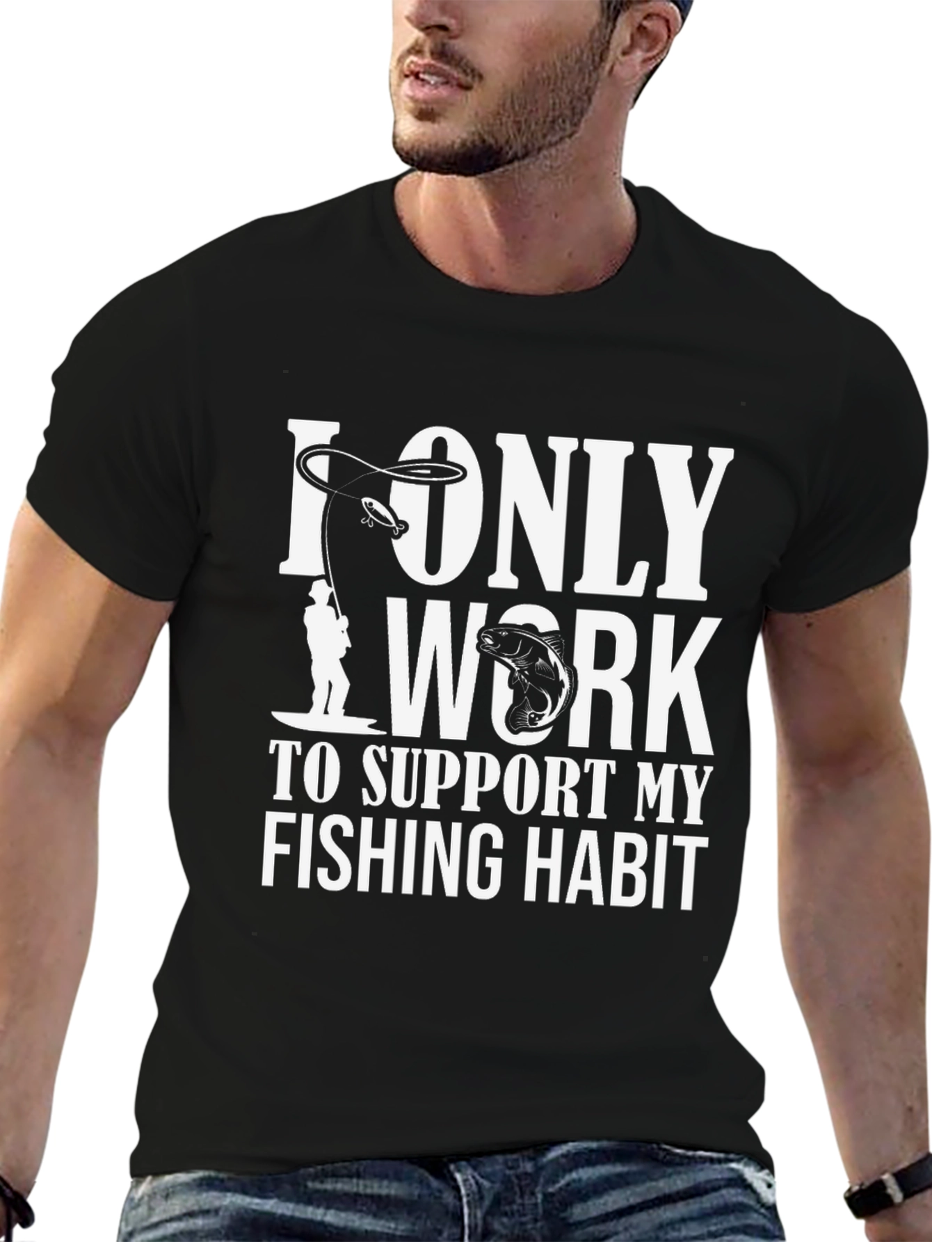 Fishing Habit T-Shirt - Black - 6