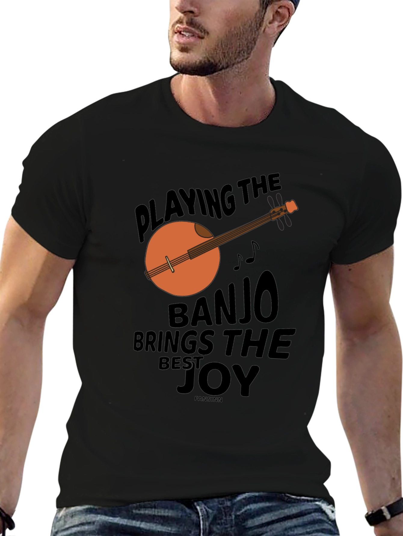 Black Banjo Joy Graphic Tee view 6