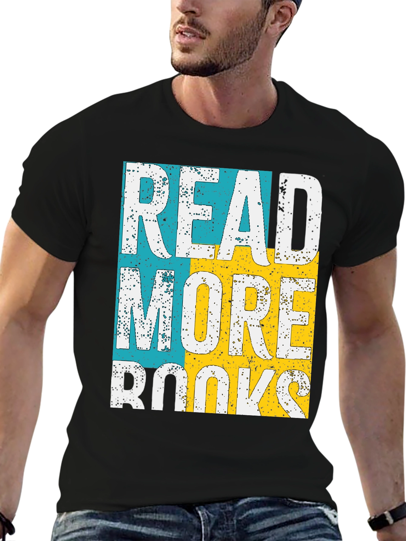 Black Read More Books T-Shirt - Stylish & Comfy view 6