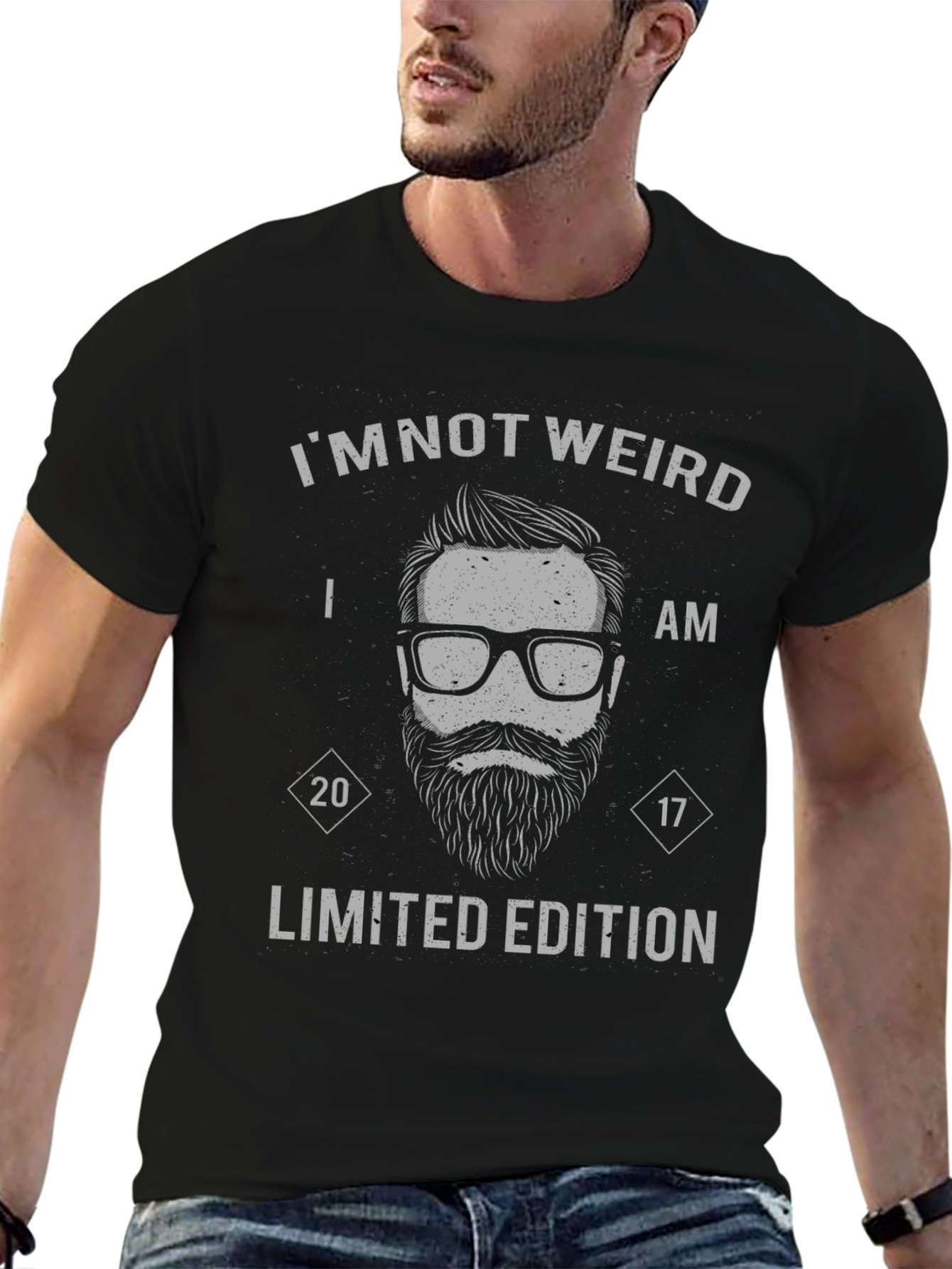 Black I'm Not Weird Limited Edition Graphic Tee view 6
