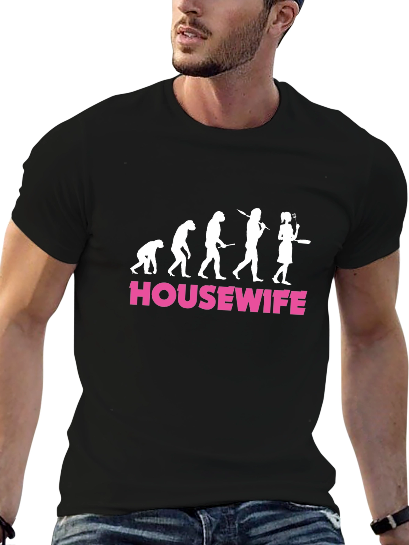 Black Housewife Evolution Graphic Tee - Funny Women's T-Shirt view 6