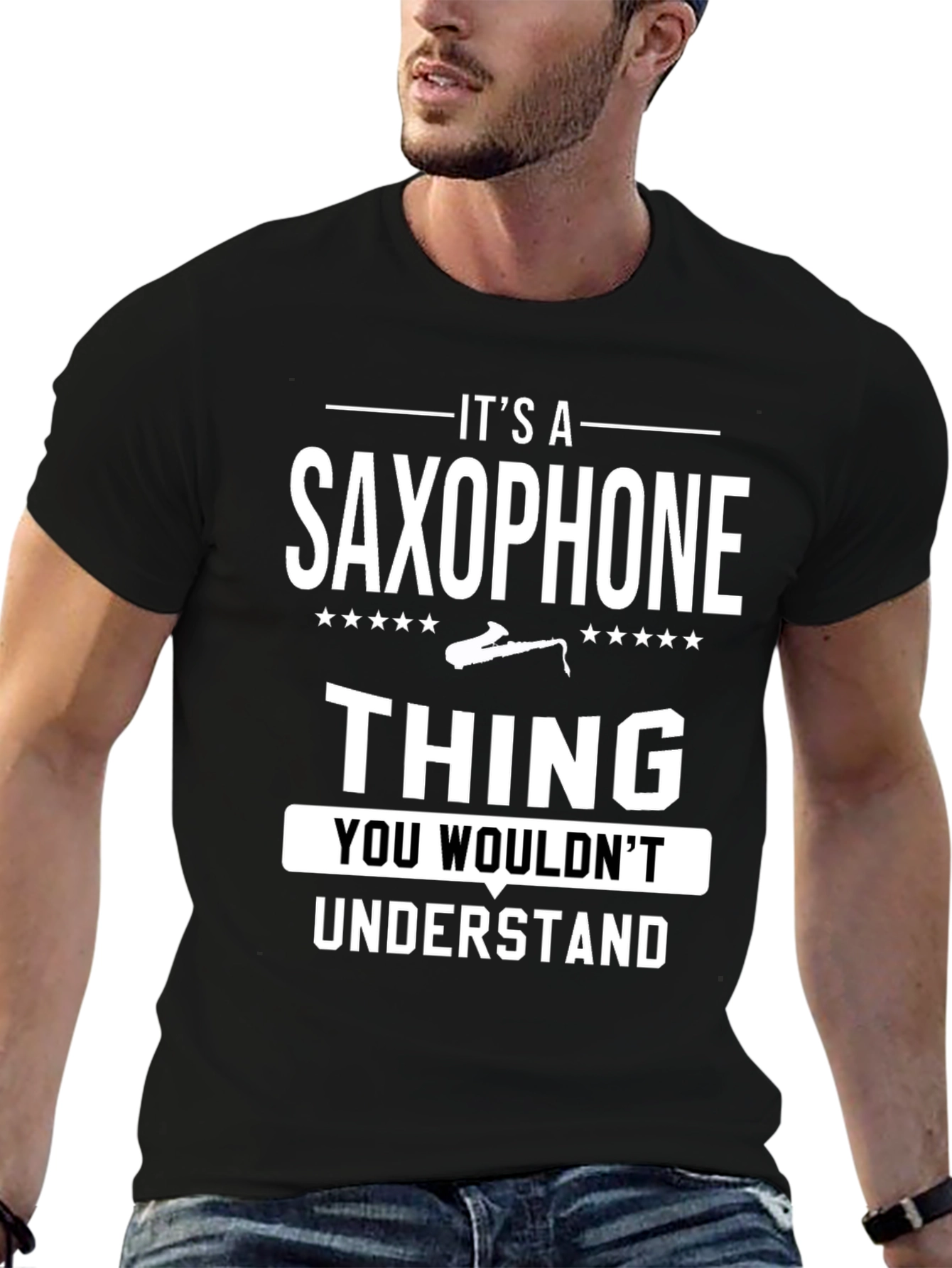 Black Saxophone Thing T-Shirt - You Wouldn't Understand view 6