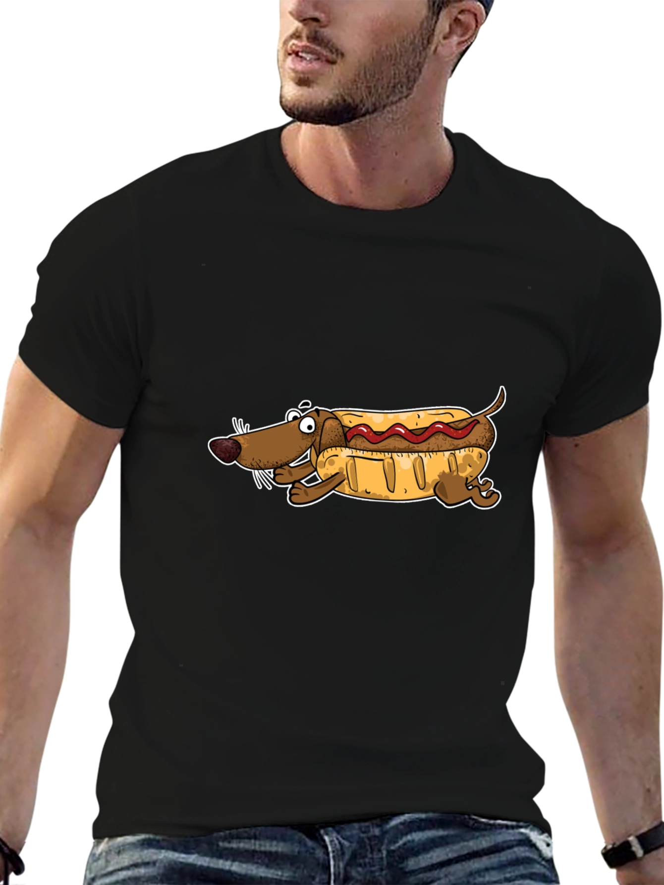 Hot Dog Dachshund T-Shirt - Funny Wiener Dog Tee - 6