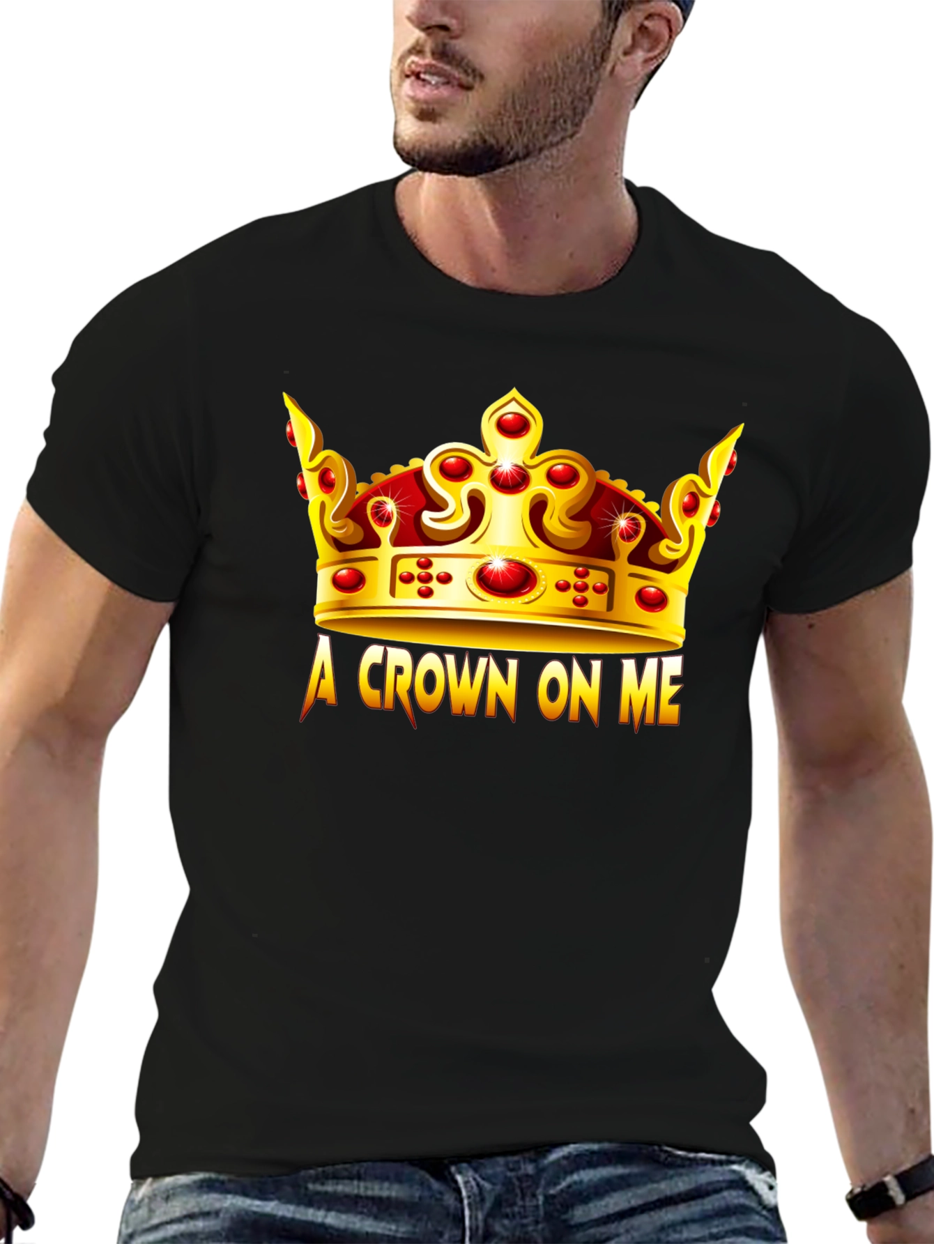 Black A Crown On Me Black T-Shirt view 6