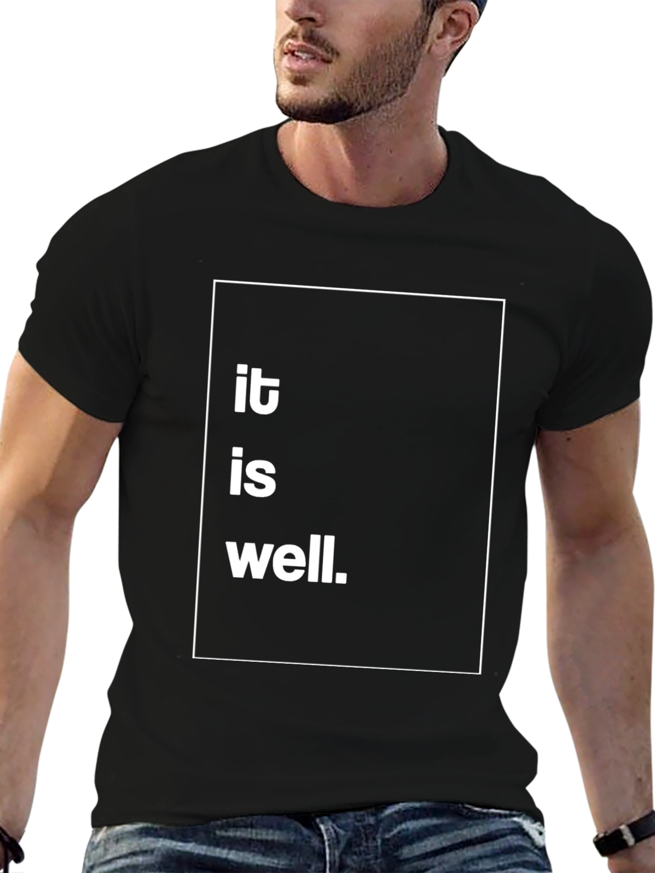 Black It Is Well T-Shirt - Comfort Fit view 6