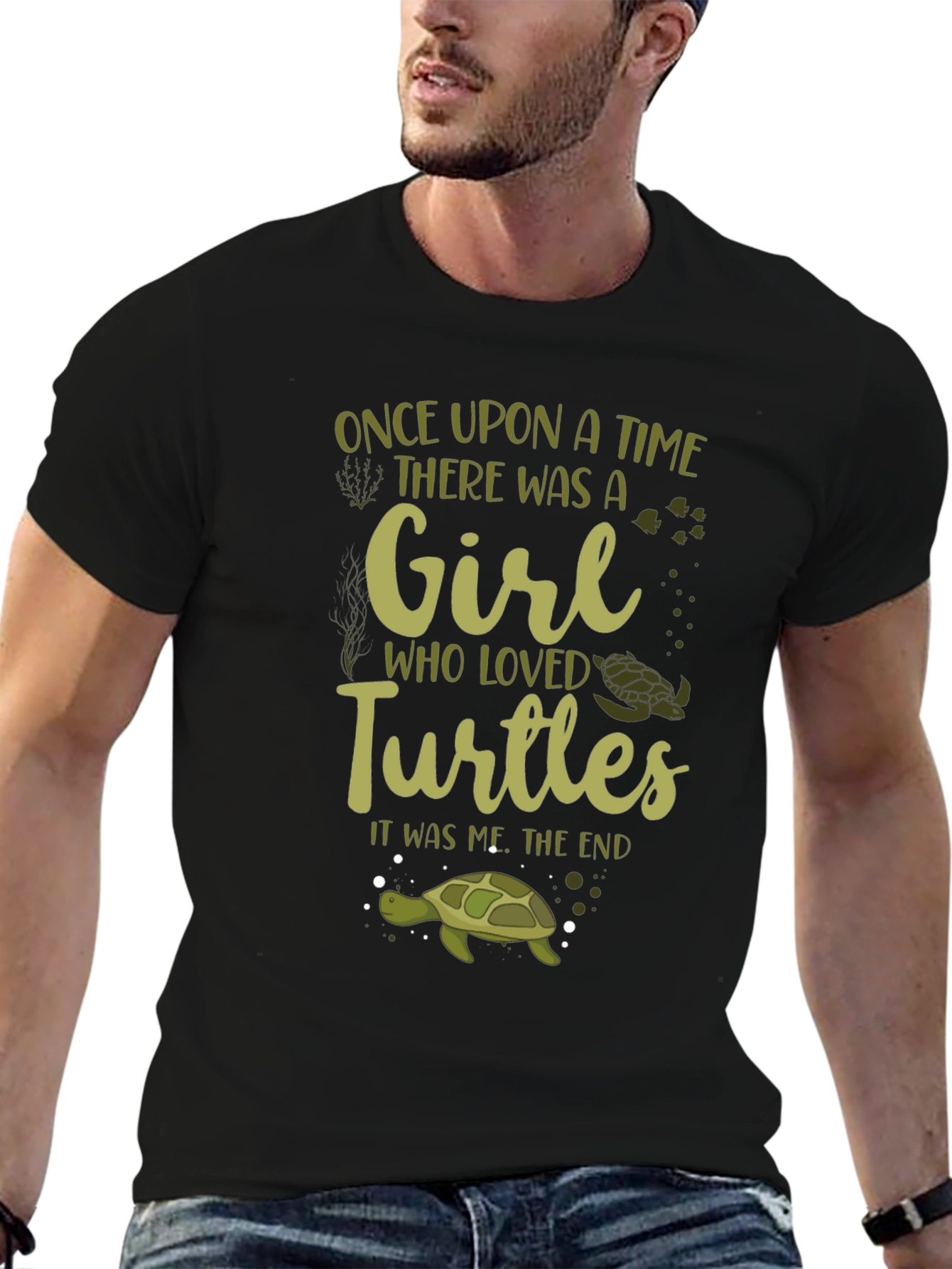 Black Girl Who Loved Turtles T-Shirt view 6