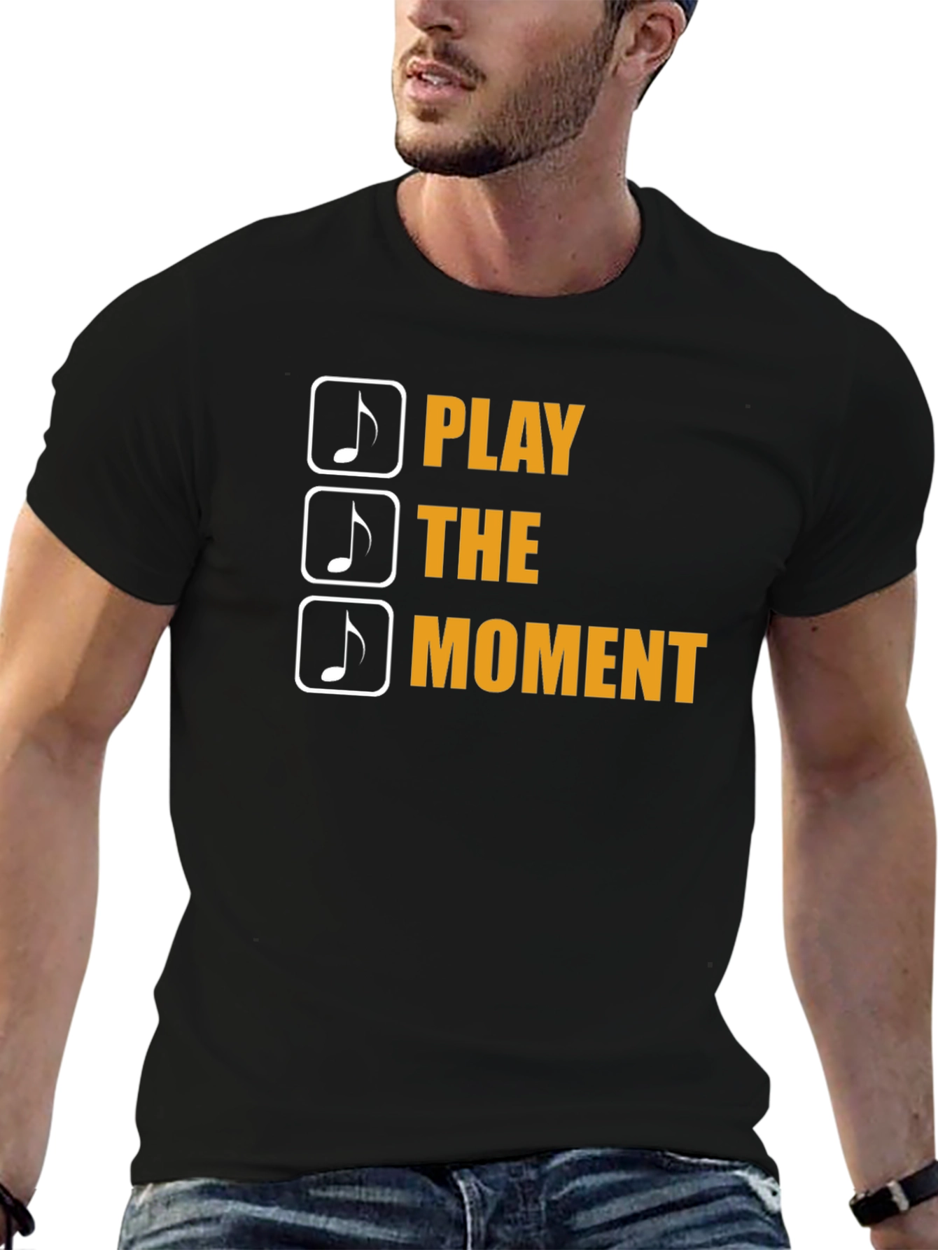 Black Play the Moment Black Graphic Tee view 6