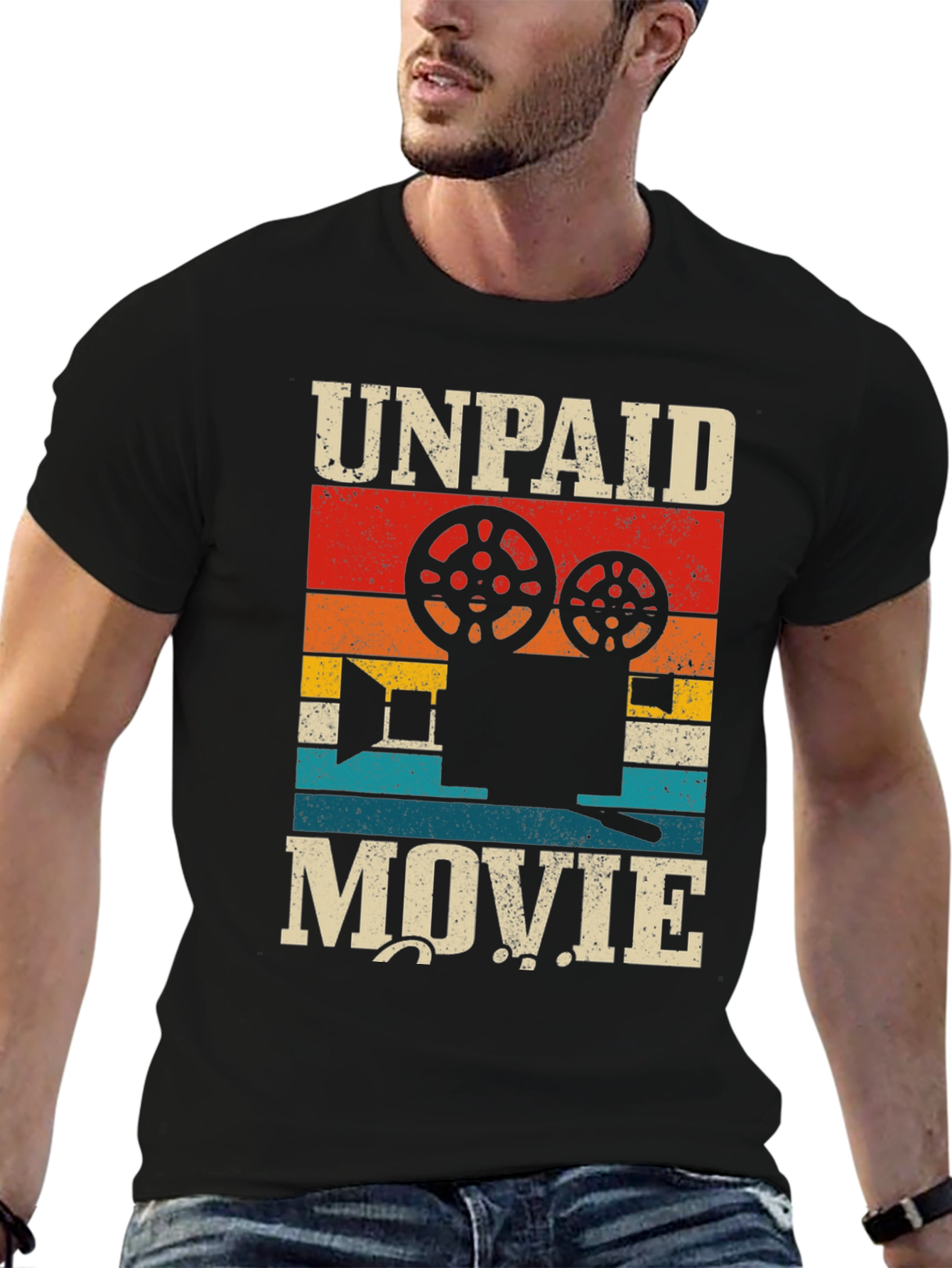 Unpaid Movie T-Shirt - Vintage Style Film Crew Tee - 6