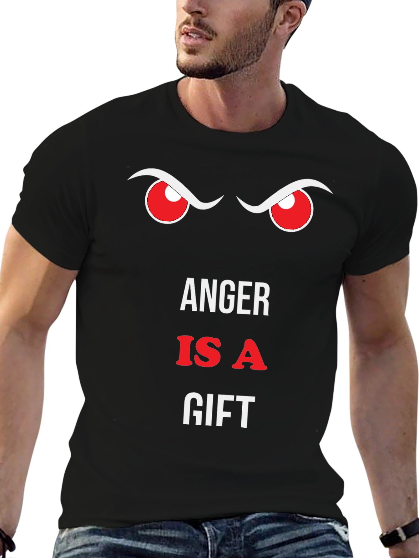 Black Anger Is A Gift Men's Black T-Shirt view 6