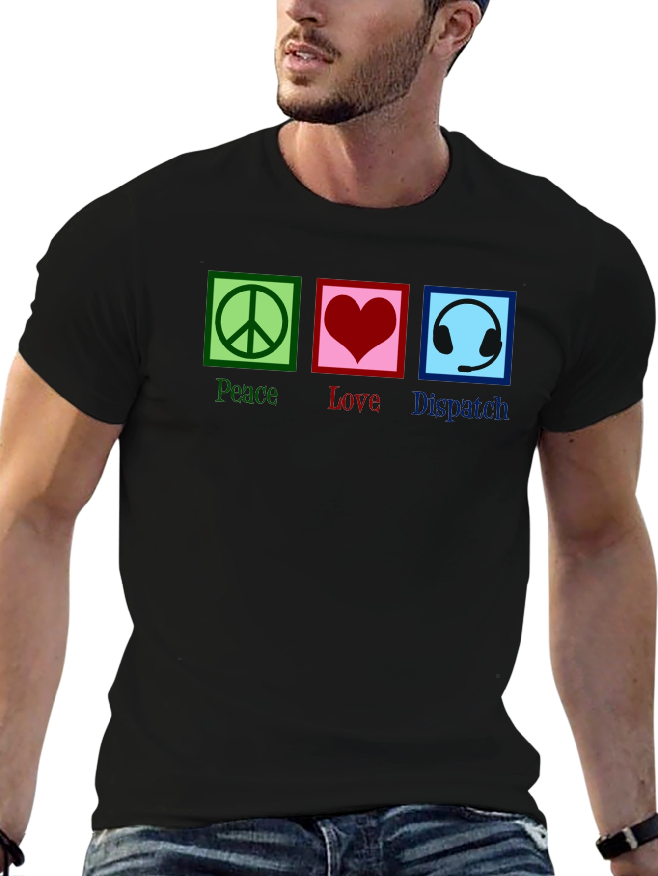 Peace Love Dispatcher T-Shirt - 6