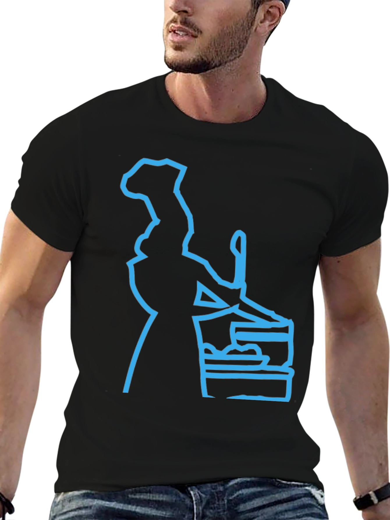 Black Chef Graphic T-Shirt - Cool, Unique Design! view 6