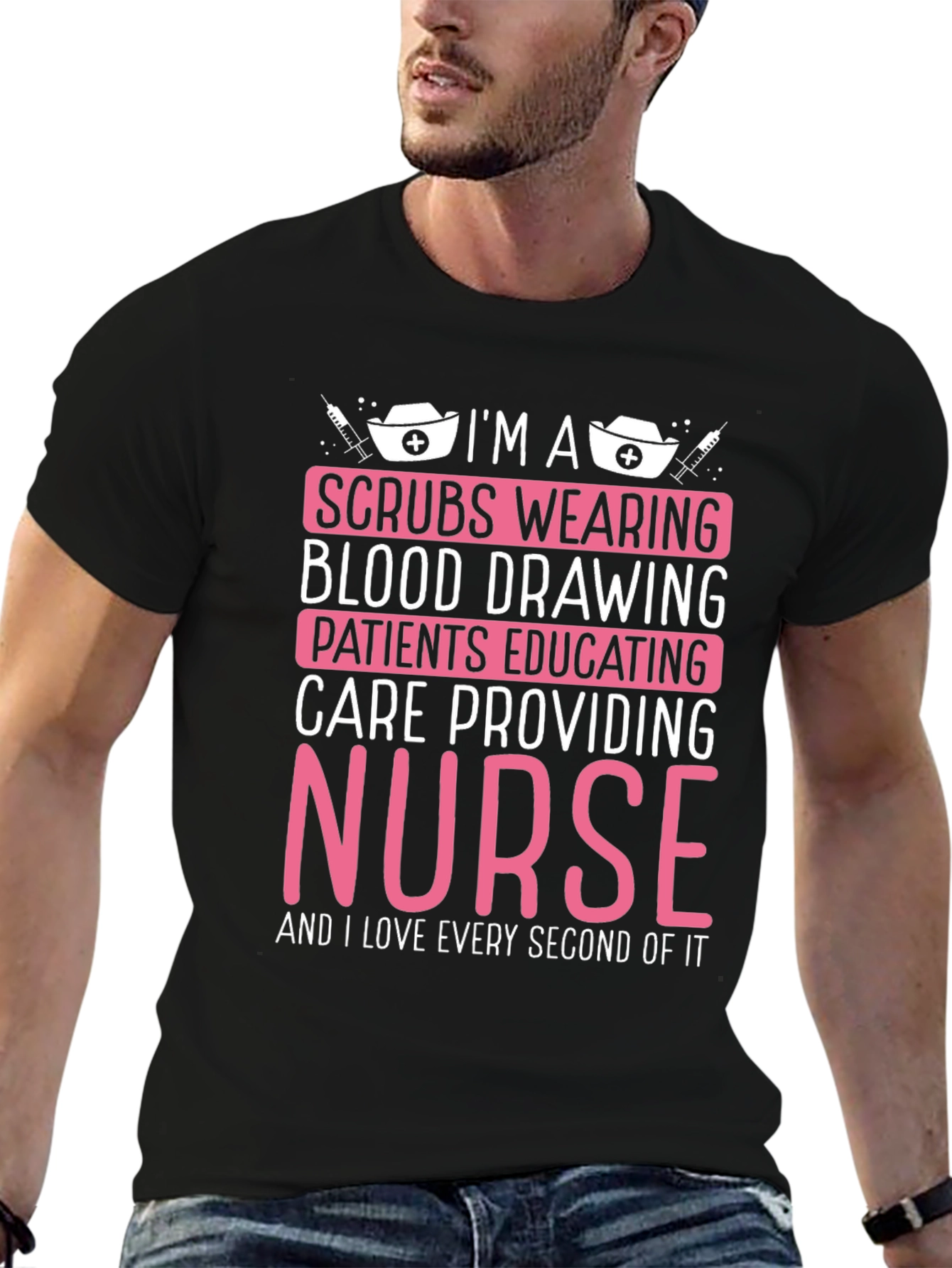 Black I'm A Nurse T-Shirt view 6