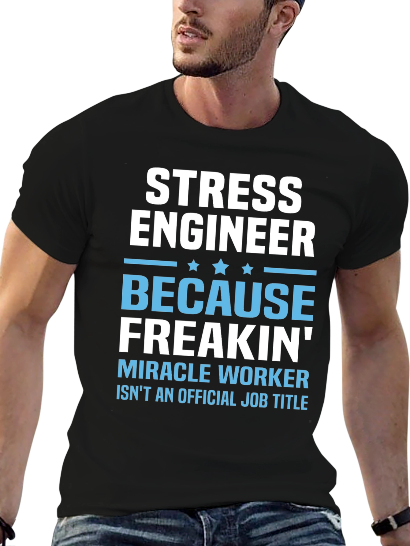 Stress Engineer T-Shirt - Funny Job Title Tee - 6