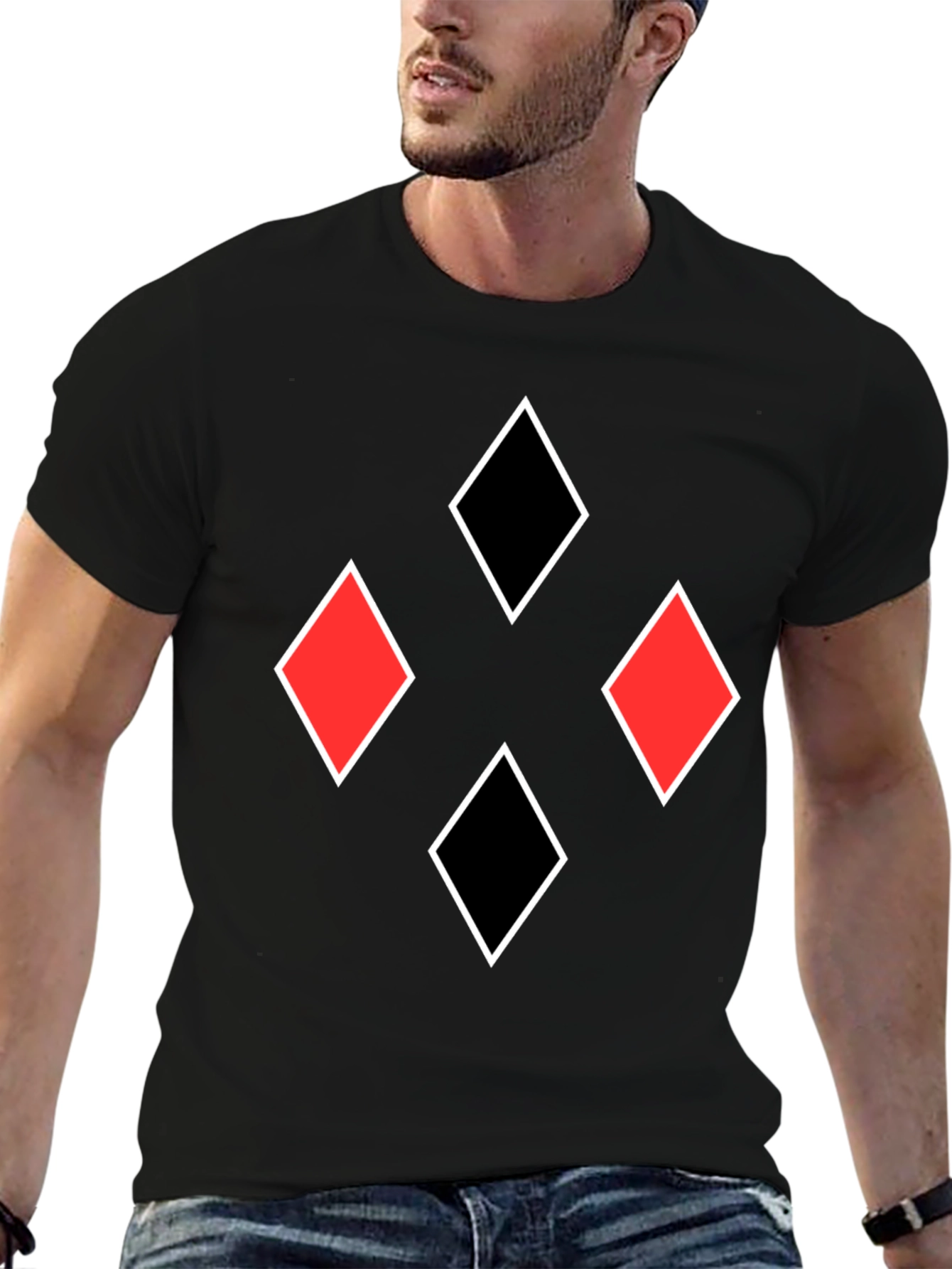 Black Diamonds Graphic Tee - Black T-Shirt view 6