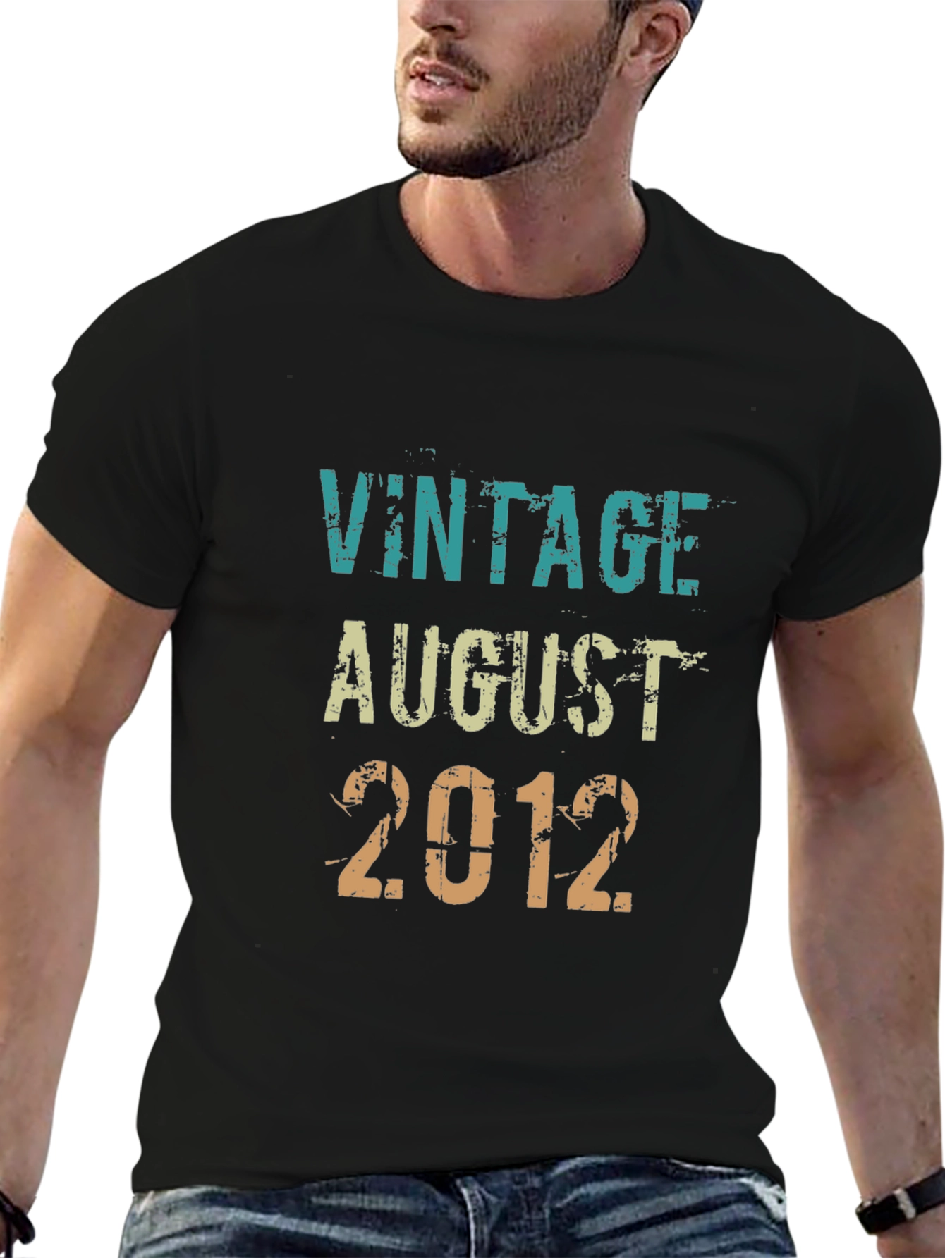 Vintage August 2012 T-Shirt - Birthday Gift - 6
