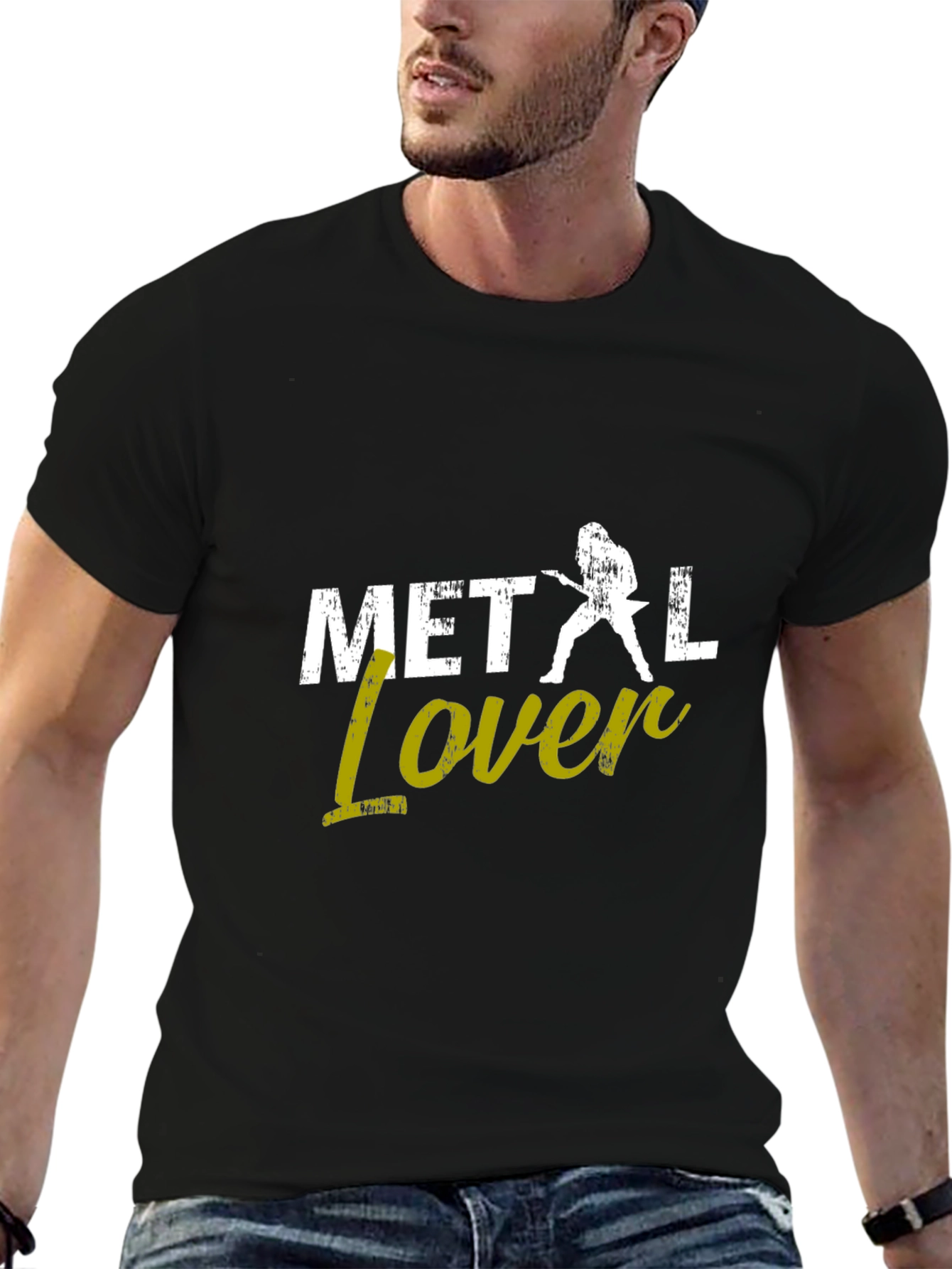 Black Metal Lover Graphic T-Shirt - Rock Music Fan Tee view 6