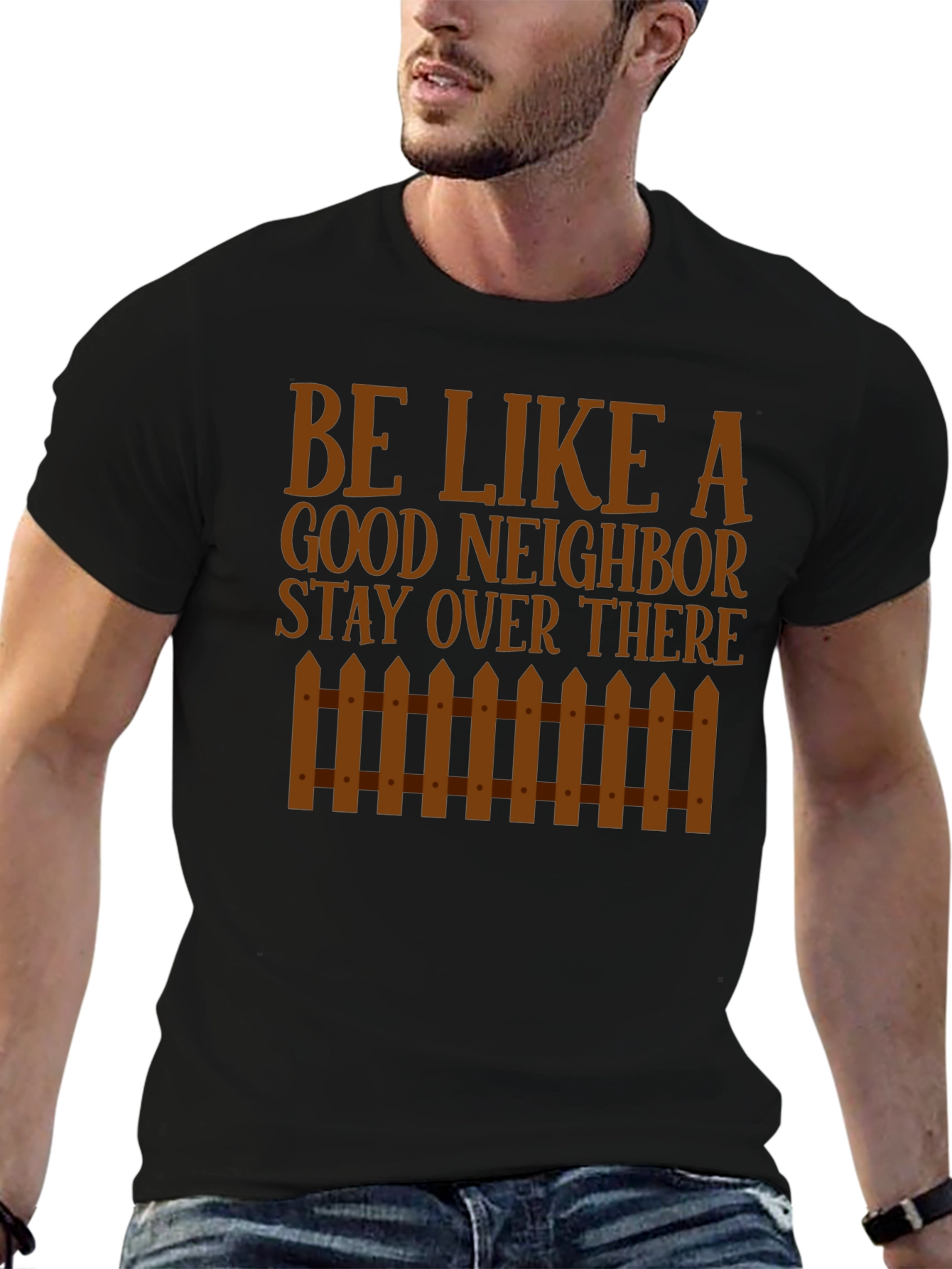 Black Be Like a Good Neighbor Novelty Tee view 6