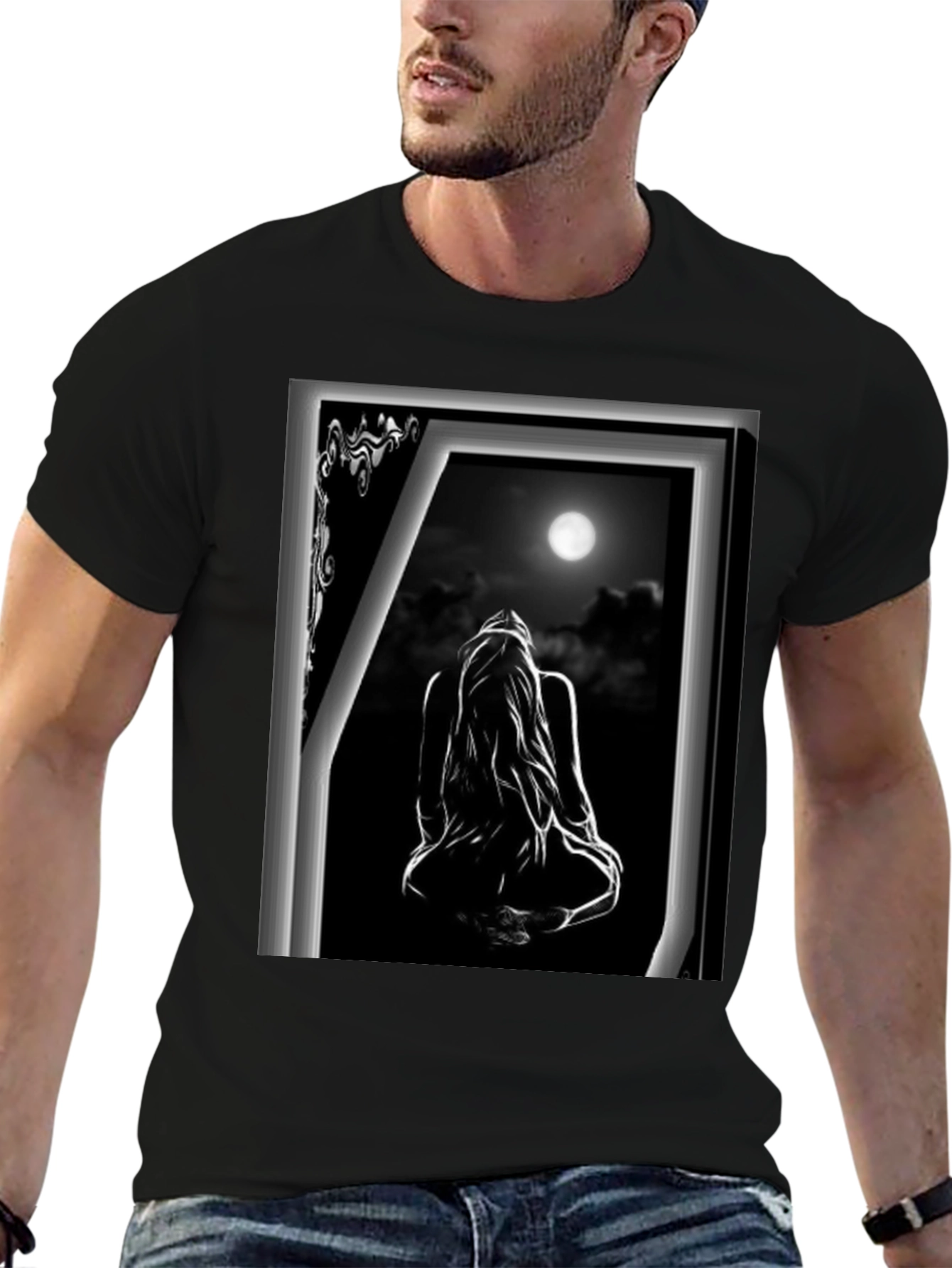 Moonlit Silhouette Graphic T-Shirt - 6