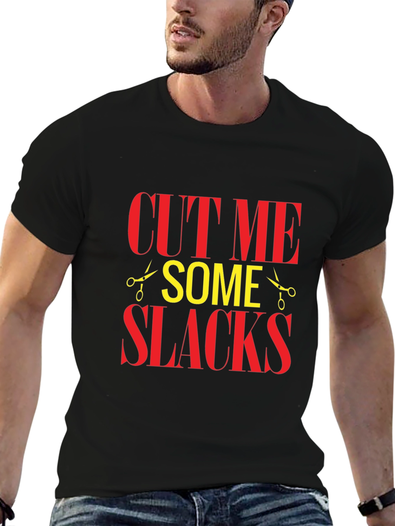 Black Cut Me Some Slacks Graphic T-Shirt view 6