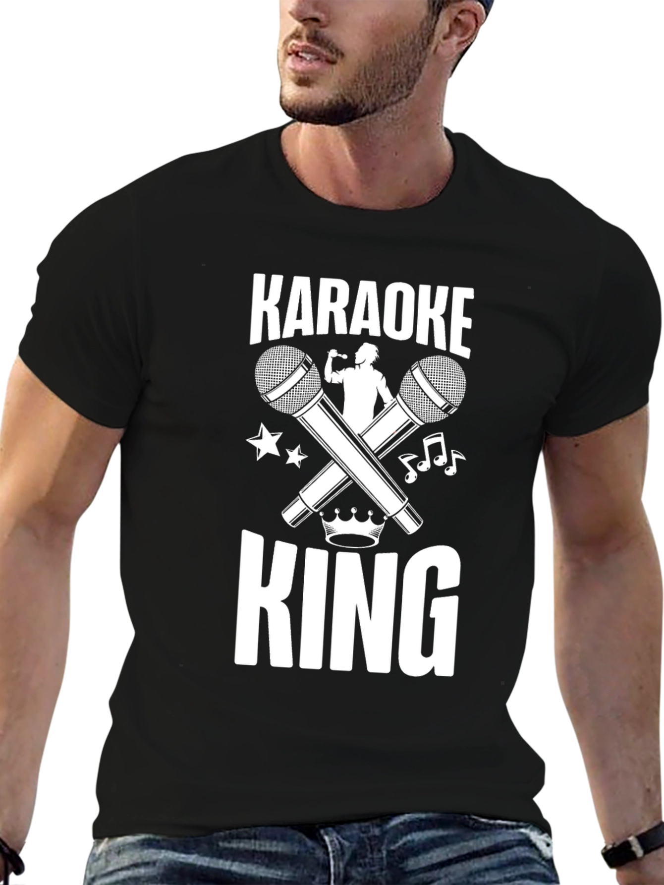Karaoke King Graphic T-Shirt - Black - 6