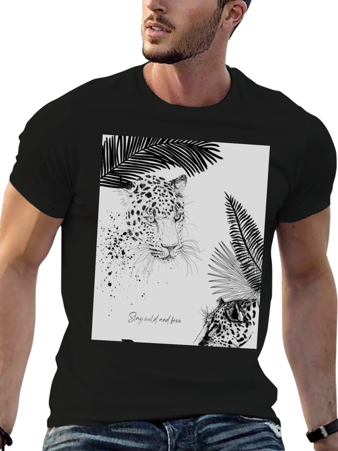 Stay Wild Leopard Graphic Tee - 6