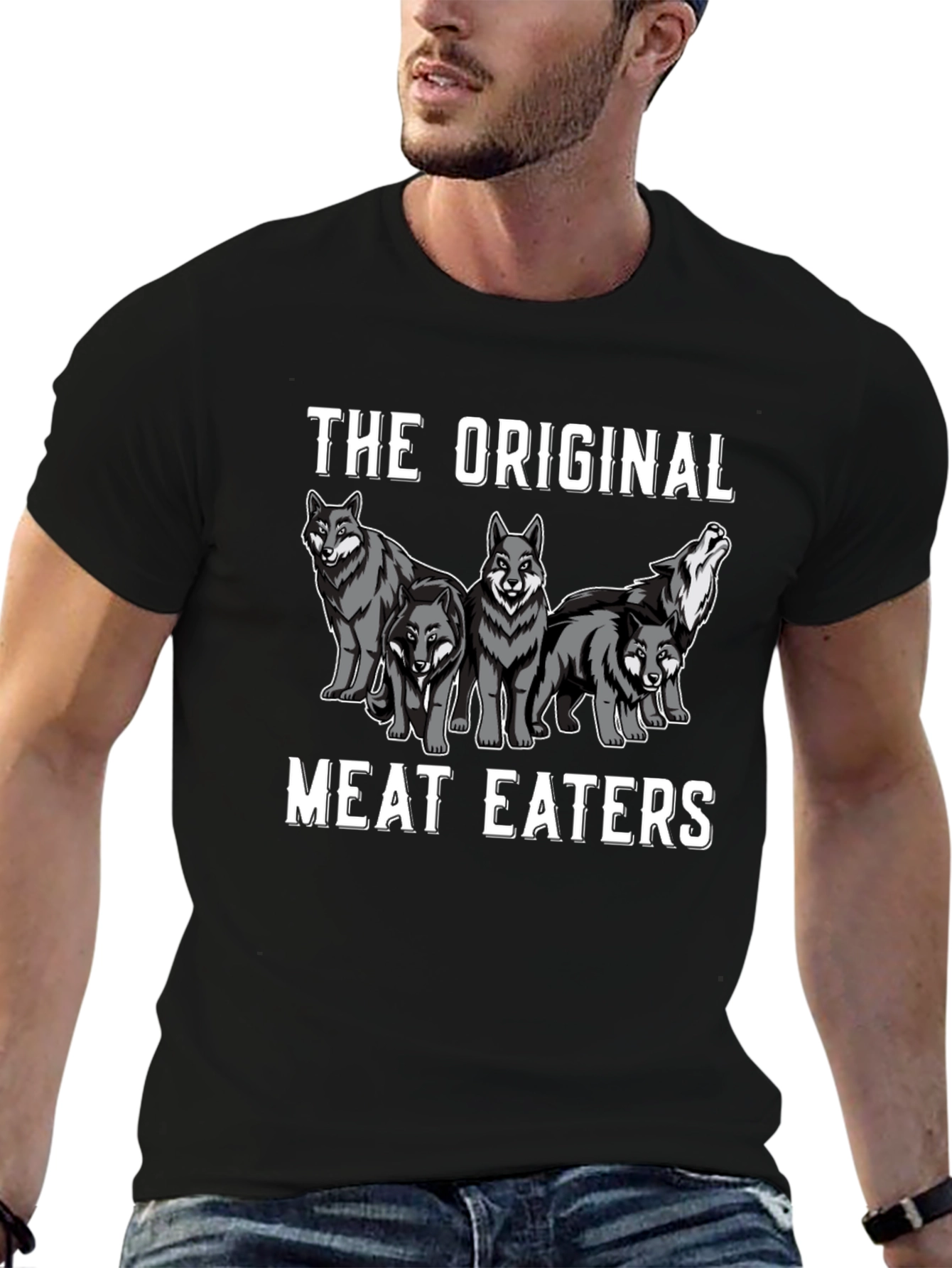 Black The Original Meat Eaters Graphic T-Shirt view 6