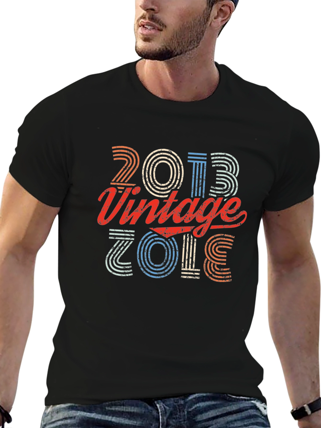 Vintage 2013 Graphic T-Shirt - Retro Birthday Tee - 6
