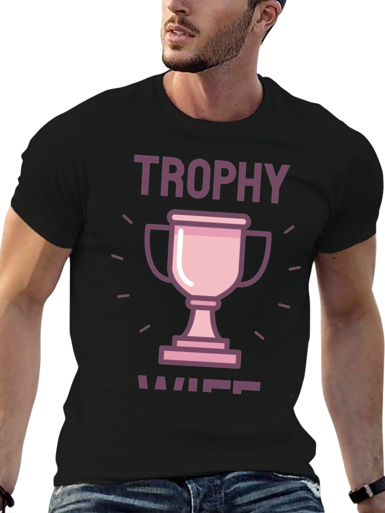 Black Trophy Wife Graphic Tee view 6